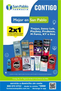 Vista previa de Farmacia San Pablo catálogo, nuevo folleto de la tienda, válido en México a partir del 08.02.2026