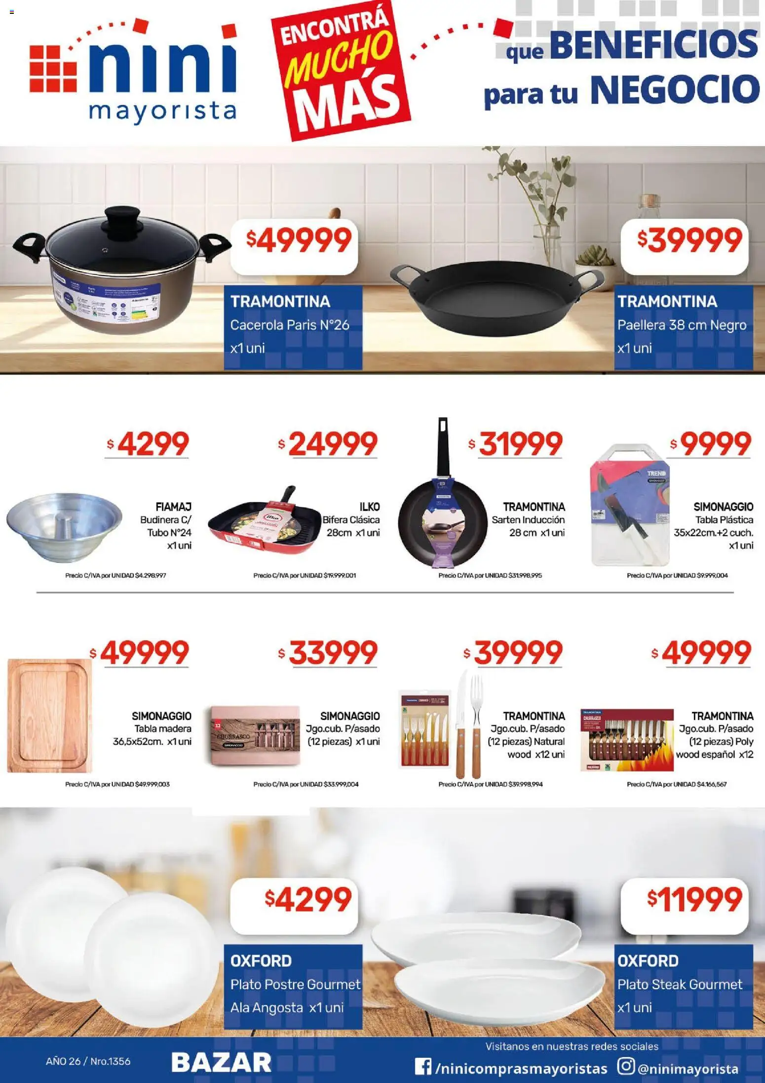 NINI Mayorista ofertas │ válido desde el 20.04.2026 | Página: 38 | Productos: Budinera, Bifera, Sartén