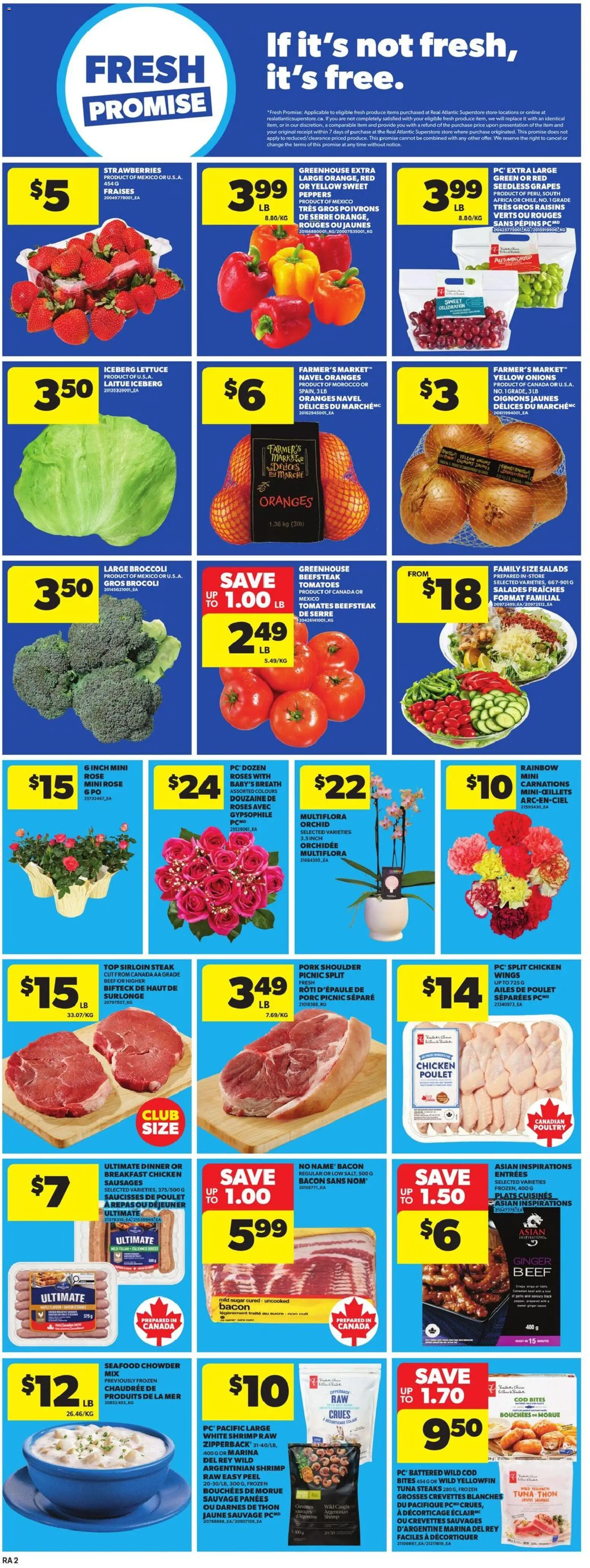 Atlantic Superstore flyer valid from 26.02.2026 | Page: 5 | Products: Beef, Strawberries, Chicken, Pork