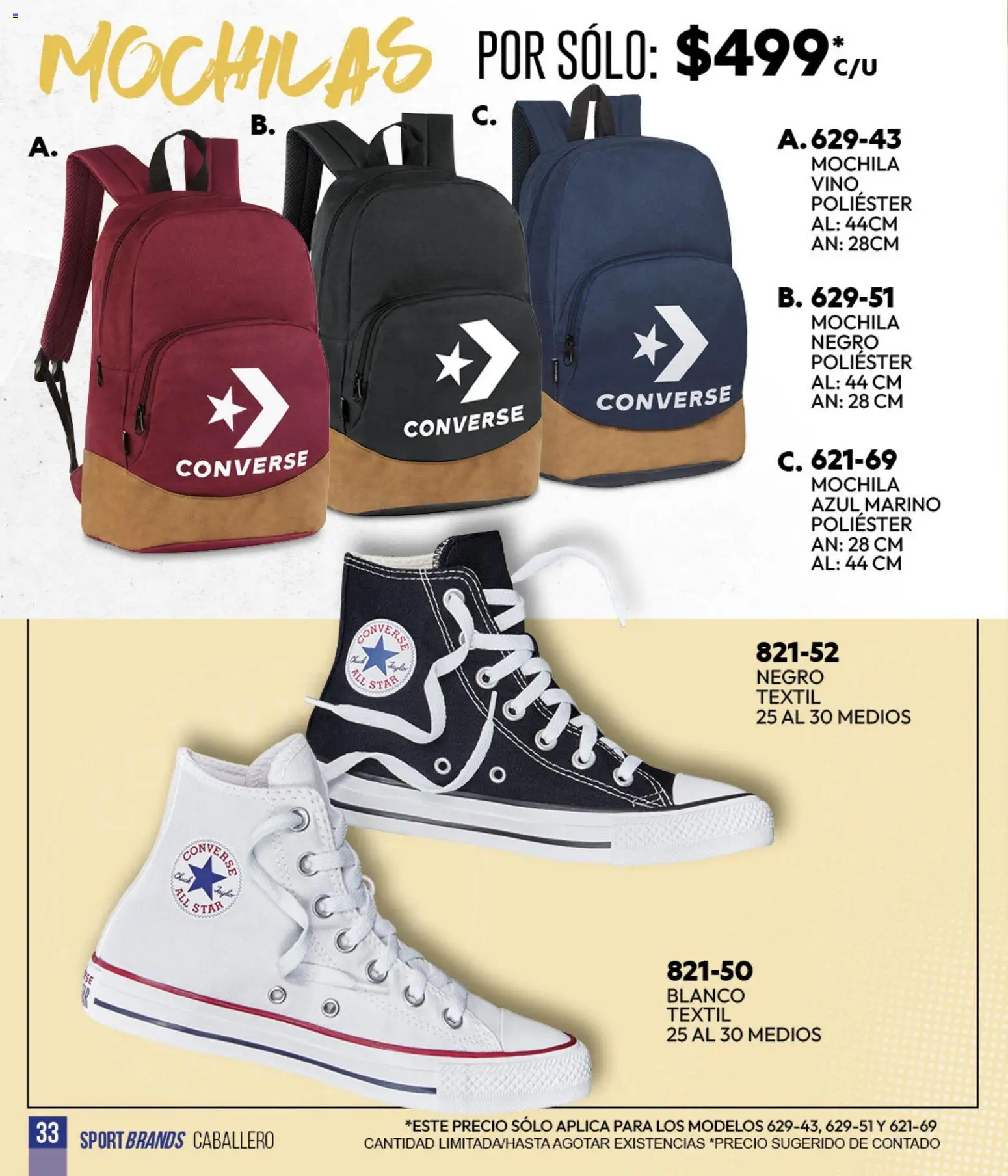 Nuevas ofertas de Cklass válidas en toda la República Mexicana desde el 05.03.2026. ¡Encuentra las mejores ofertas en Cklass catálogo Sportbrands Verano Caballero! | Página: 34 | Productos: Mochila, Vino