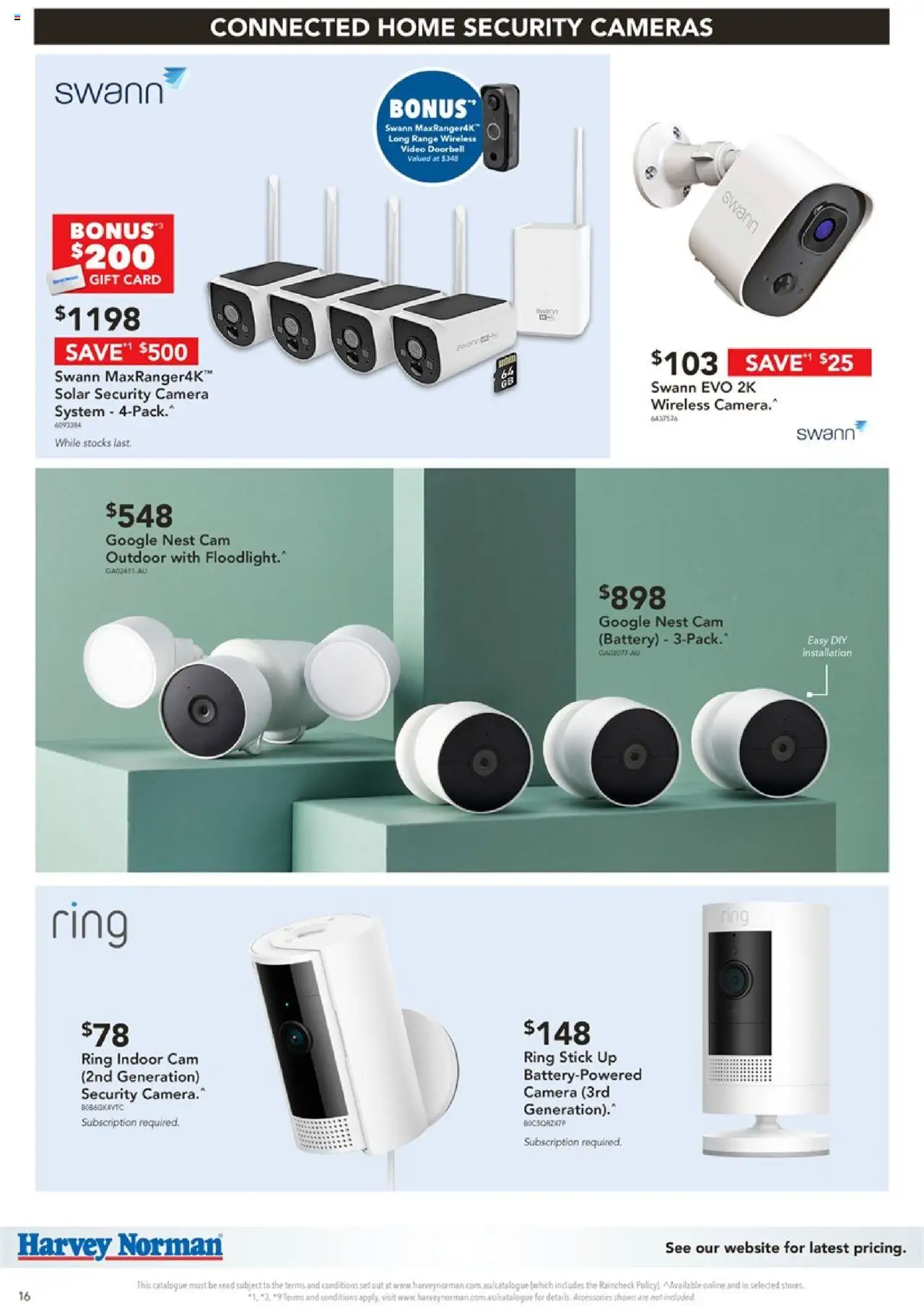 Harvey Norman catalogue - valid from 17.10.2025 | Page: 16 | Products: Battery, Accessories, Doorbell, Camera
