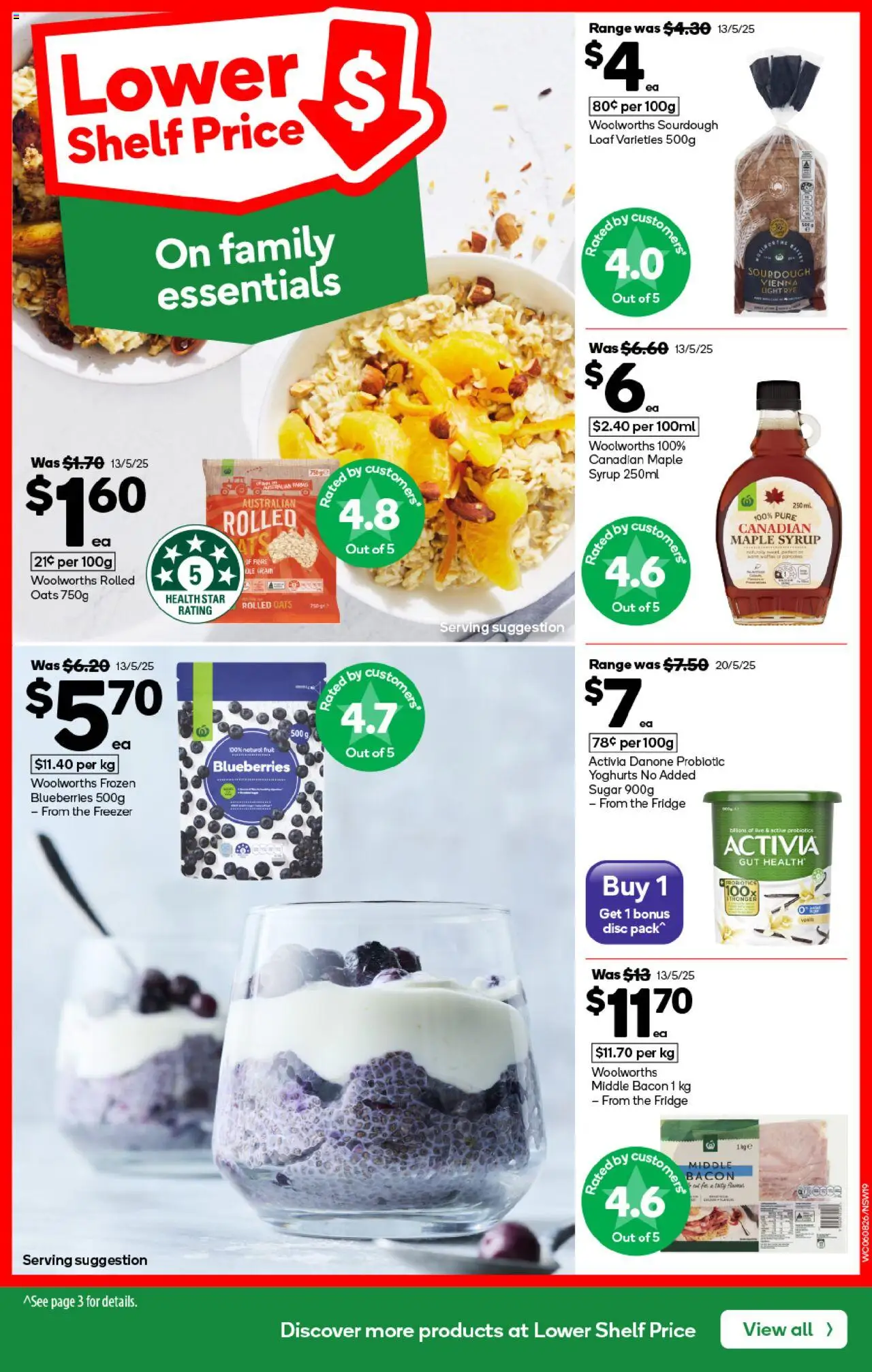 Woolworths catalogue - valid from 06.08.2025 | Page: 19 | Products: Shelf, Blueberries, Fridge, Freezer