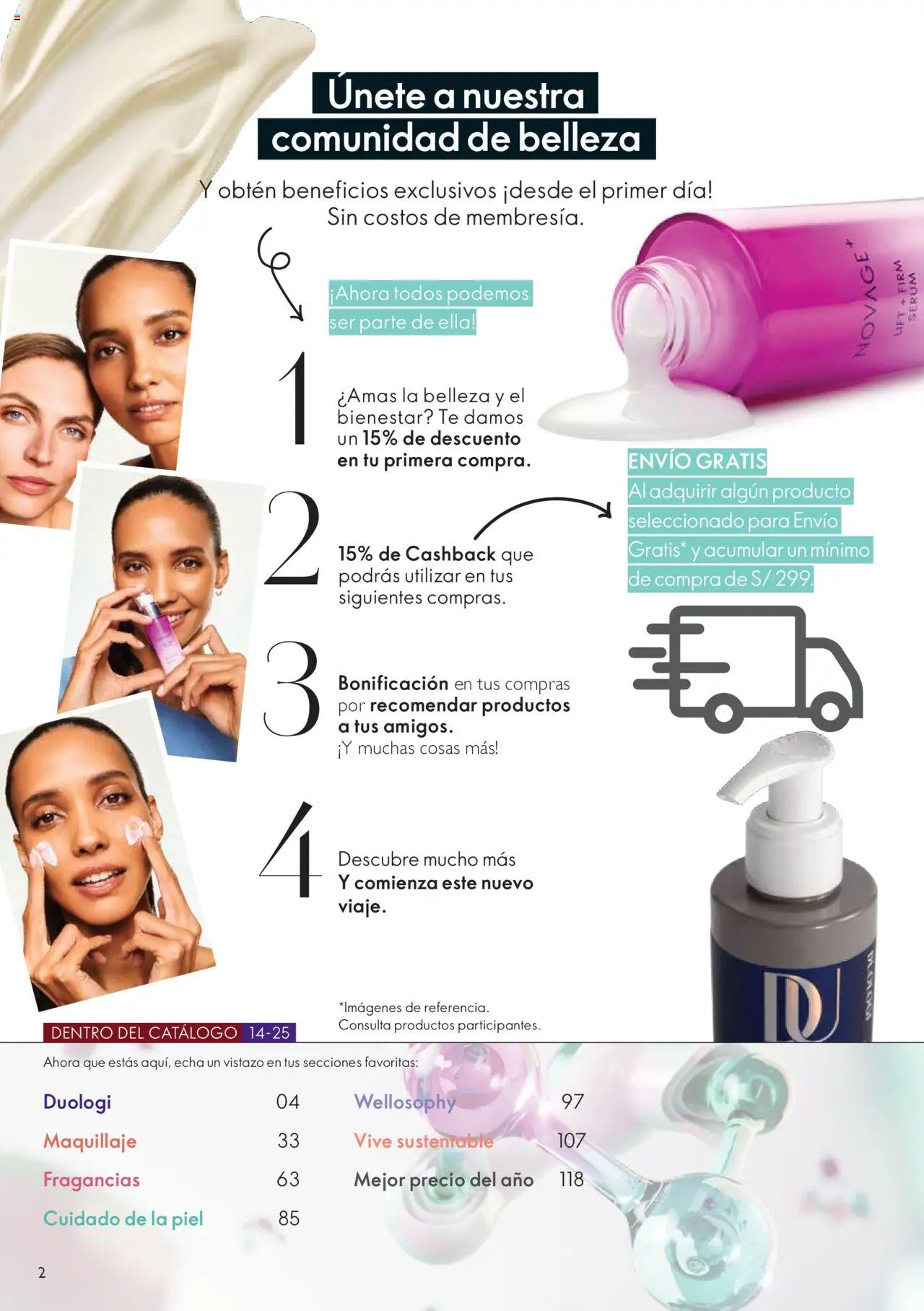 Catálogo Oriflame válido desde 04.10.2025 | Página: 2 | Productos: Té, Maquillaje