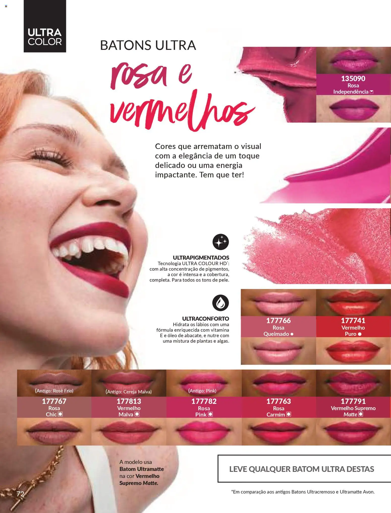 Avon Folheto - válido de 29.10.2025 | Página: 72 | Produtos: Cereja, Batom, Óleo