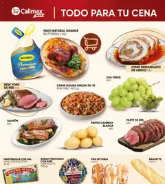 Vista previa de Calimax folleto Calimax Plus, nuevo folleto de la tienda, válido en México a partir del 07.11.2025 | Página: 2 | Productos: Sal, Queso, Pan, Uva