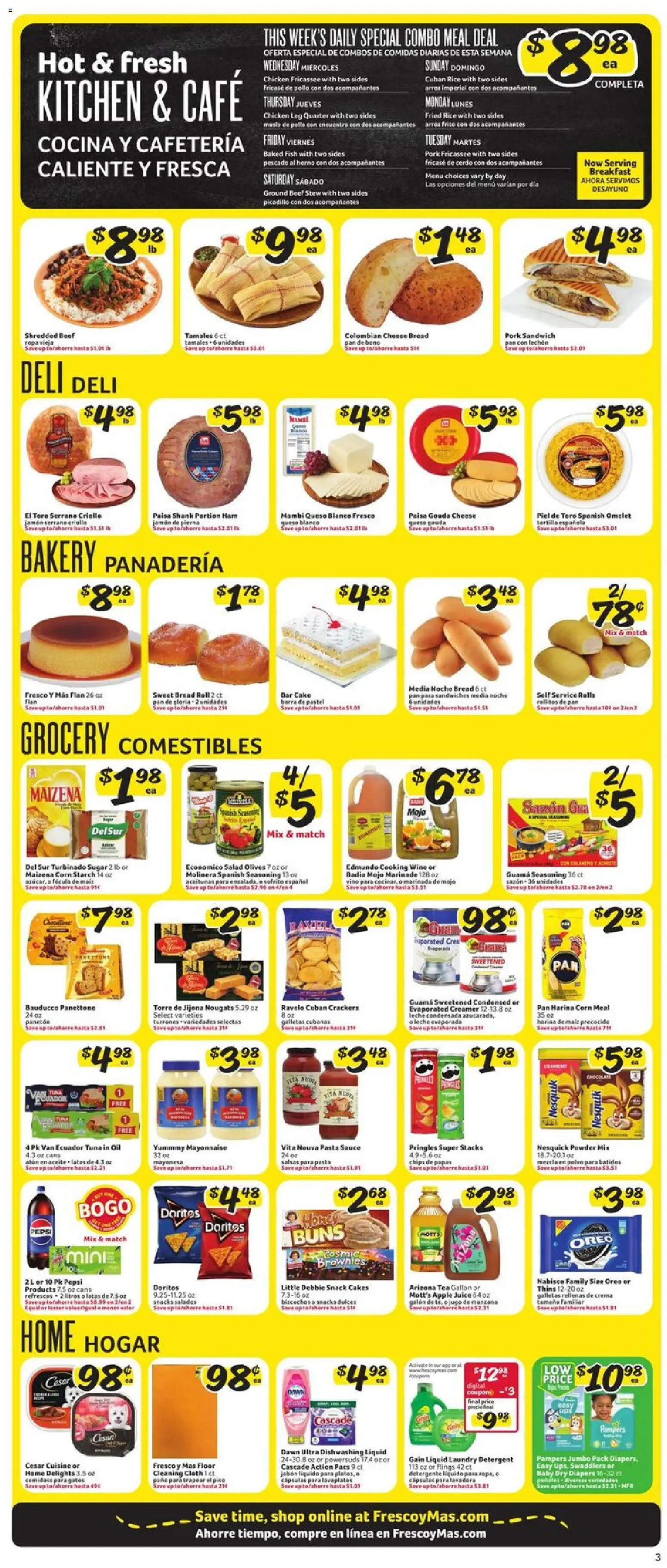 Fresco y Más Weekly Ad - valid from 03.12.2025 | Page: 4 | Products: Bakery, Pan, Oil, Rice