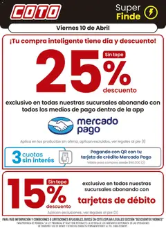 Vista previa Coto - Descuento válido desde el 10.04.2026