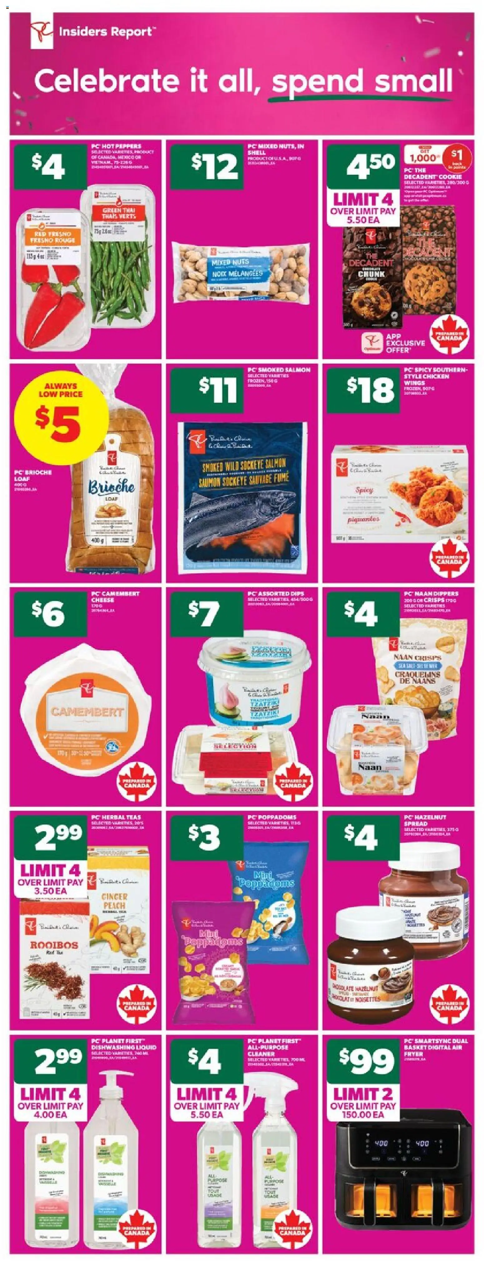 Real Canadian Superstore flyer valid from 13.11.2025 | Page: 9 | Products: Nuts, Fryer, Cheese, Chocolate
