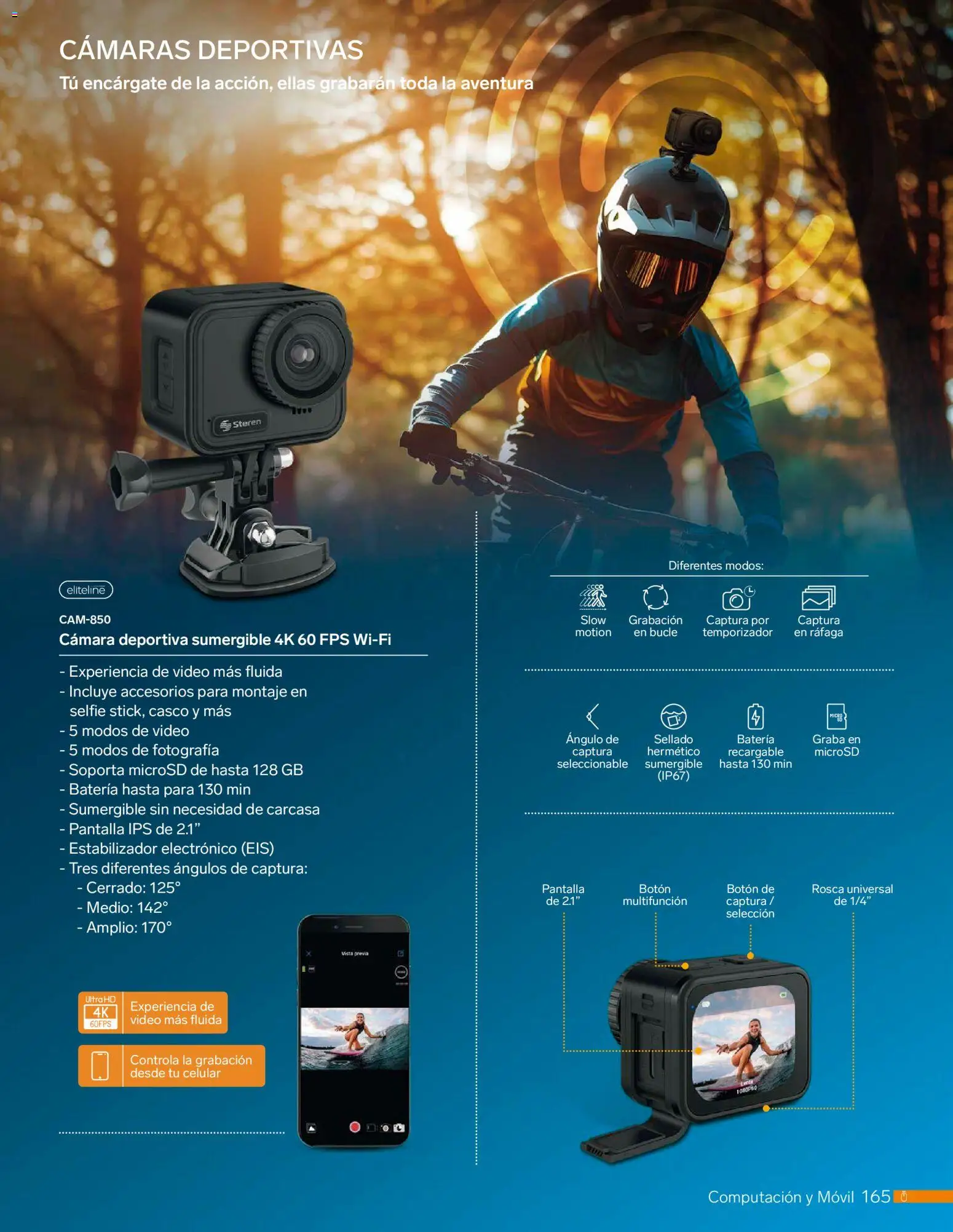 Nuevas ofertas de Steren válidas en toda la República Mexicana desde el 01.01.2026. ¡Encuentra las mejores ofertas en Steren catálogo! | Página: 177 | Productos: Movil, Cámara, Batería, Video