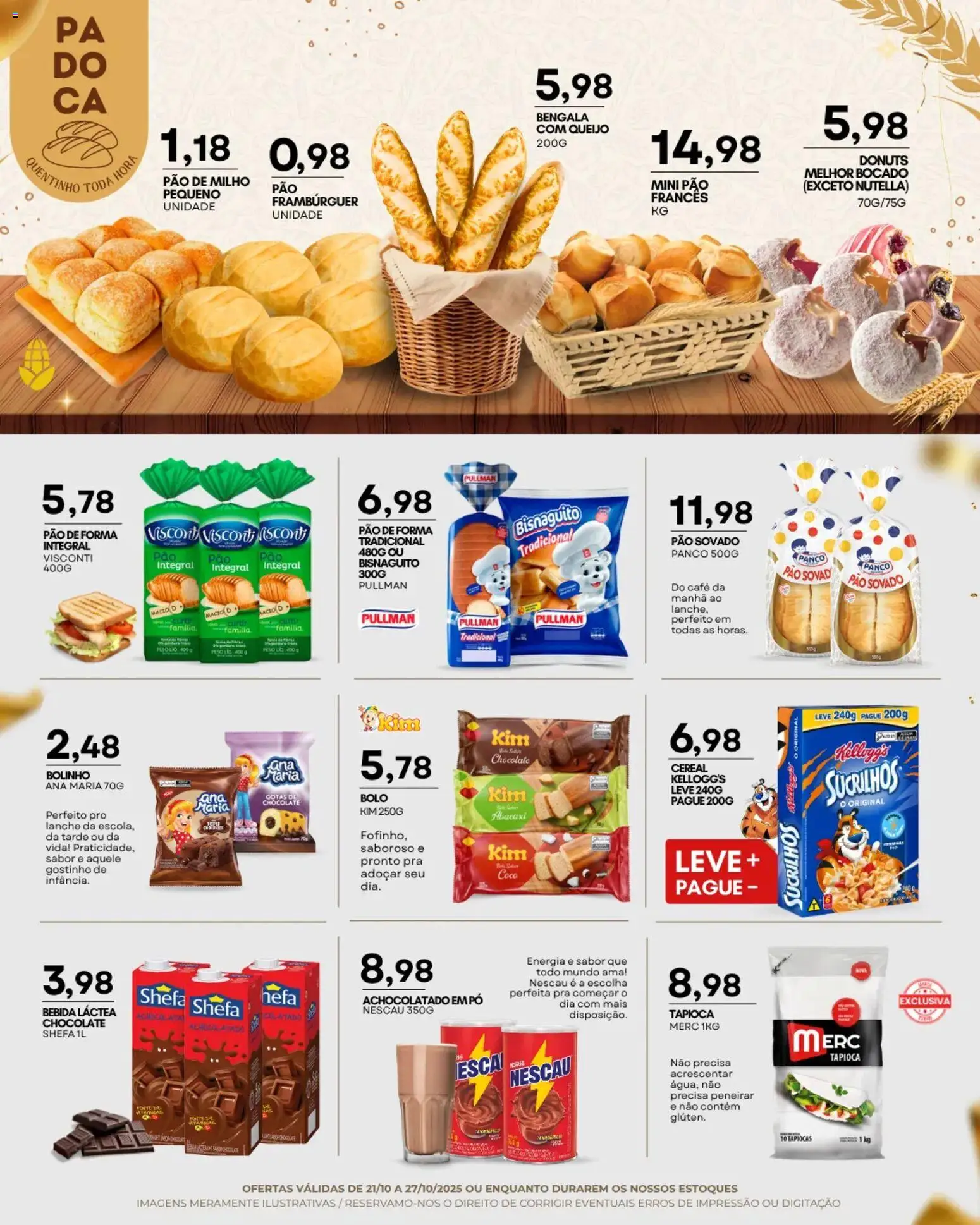 Mercadão Atacadista Folheto - válido de 21.10.2025 | Página: 7 | Produtos: Achocolatado, Queijo, Café, Chocolate