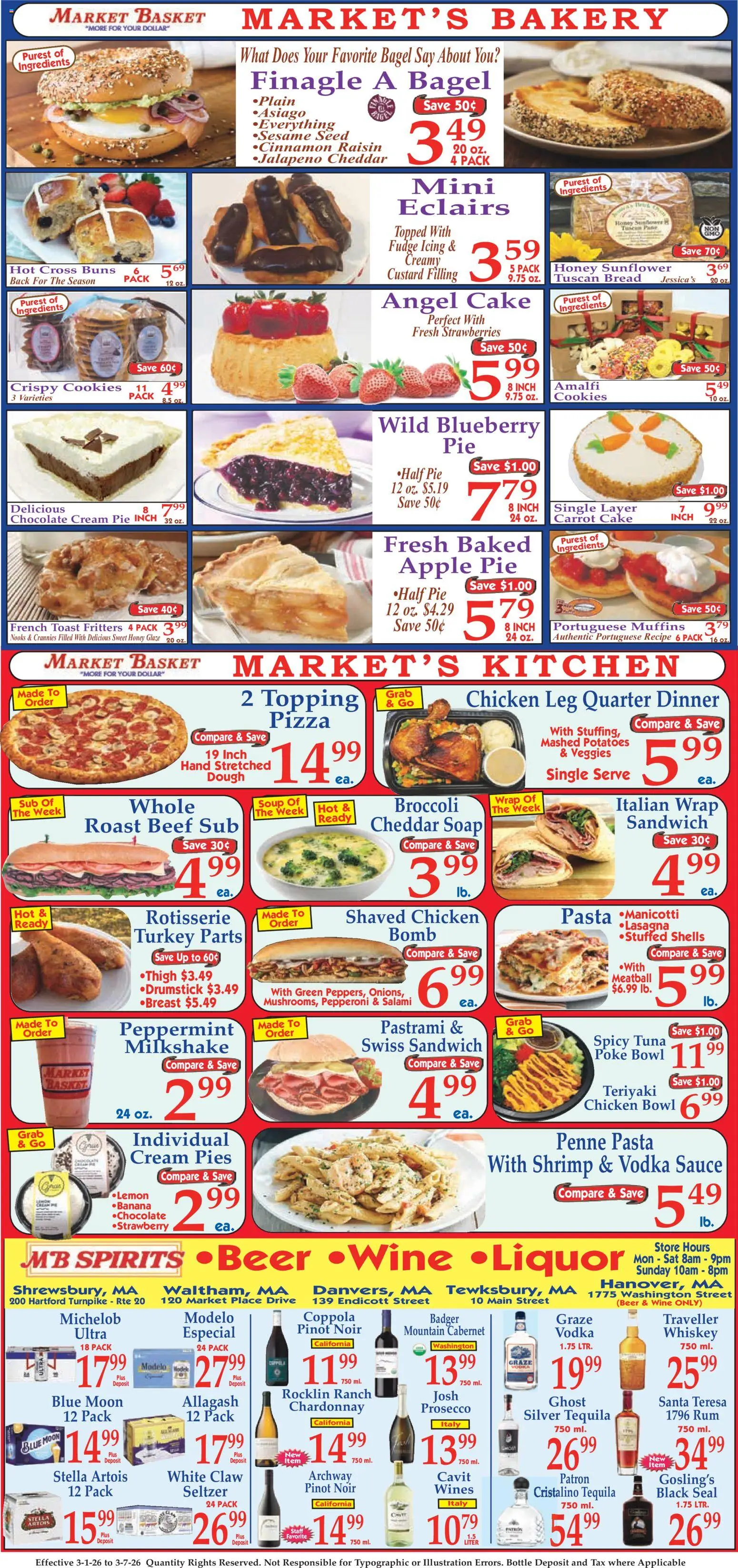 Market Basket Ad - valid from 01.03.2026 | Page: 8 | Products: Broccoli, Salami, Soap, Beef