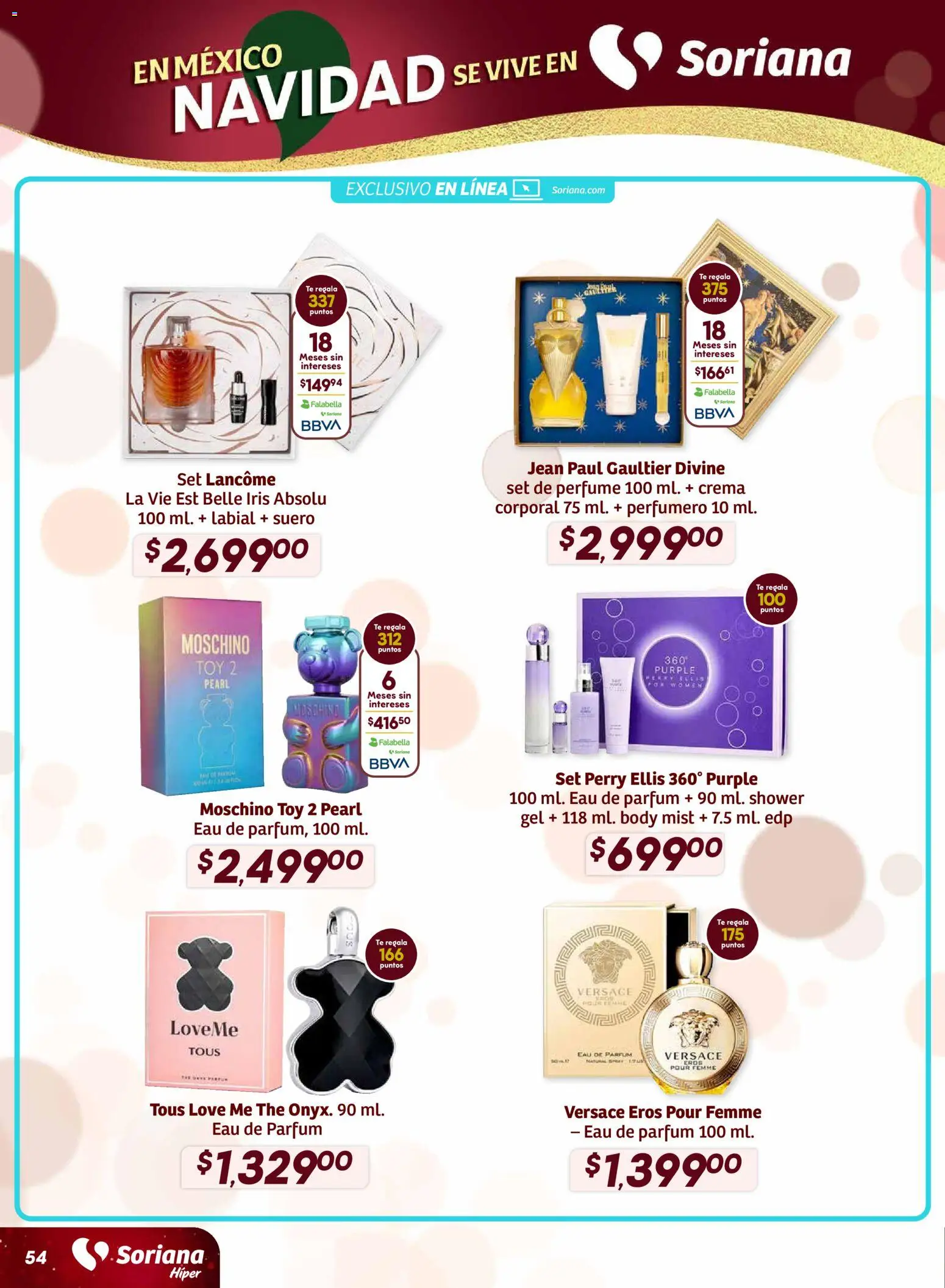 Nuevas ofertas de Soriana válidas en toda la República Mexicana desde el 27.11.2025. ¡Encuentra las mejores ofertas en Soriana - Preciazazaso Híper: BCS, Jal, Nay, Sin, Son! | Página: 55 | Productos: Crema, Body, Té, Perfume