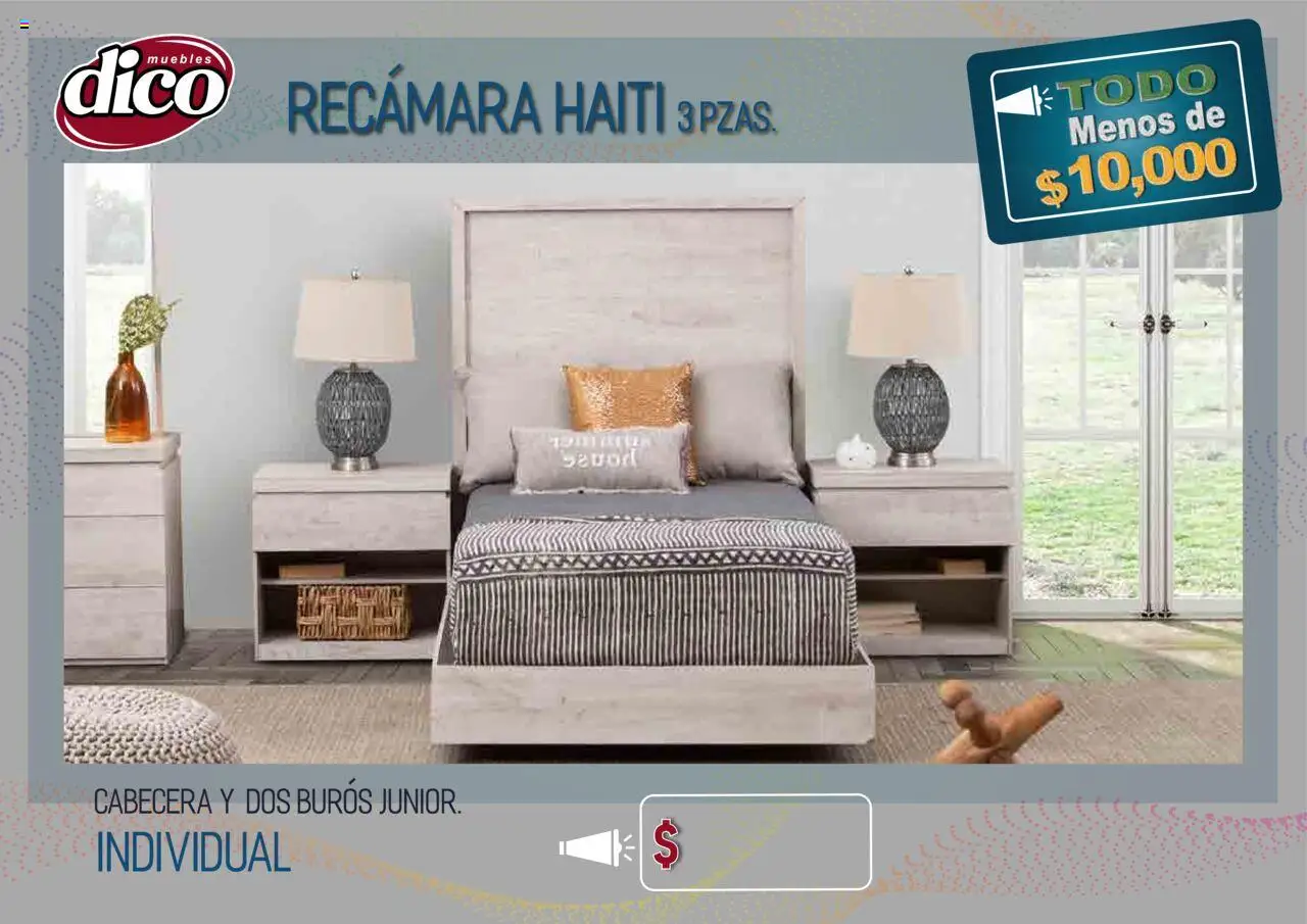 Nuevas ofertas de Muebles Dico válidas en toda la República Mexicana desde el 25.09.2025. ¡Encuentra las mejores ofertas en Muebles Dico - Catálogo TODO menos de 10000! | Página: 11 | Productos: Cabecera