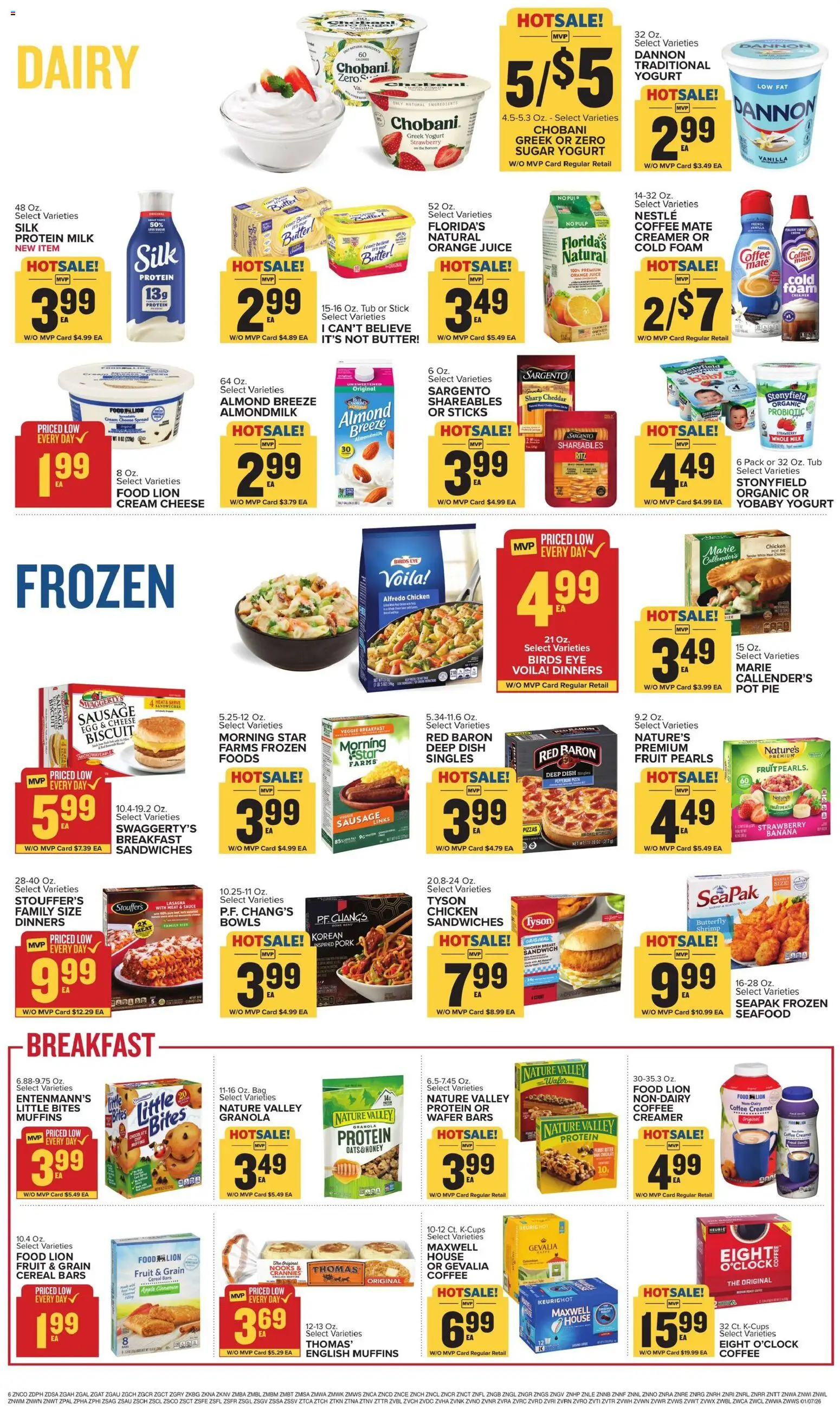 Food Lion Weekly Ad - valid from 07.01.2026 | Page: 11 | Products: Sauce, Sugar, Seafood, Bag