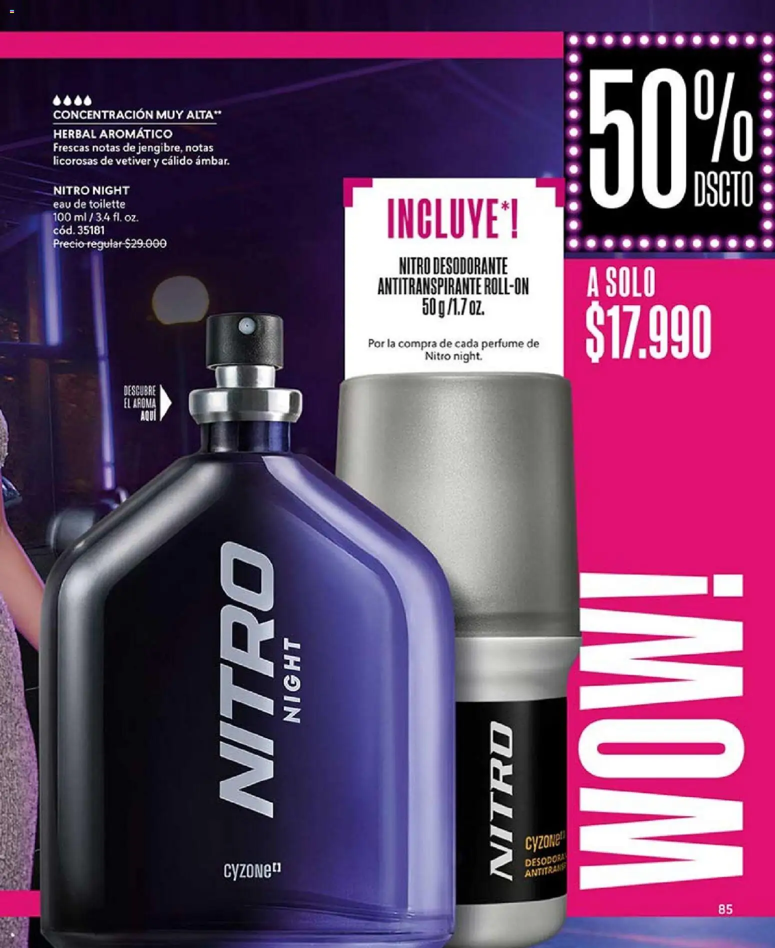 Catálogo CyZone Campaña 2 │ válido desde el 16.01.2026 | Página: 85 | Productos: Perfume, Eau de toilette, Desodorante, Antitranspirante
