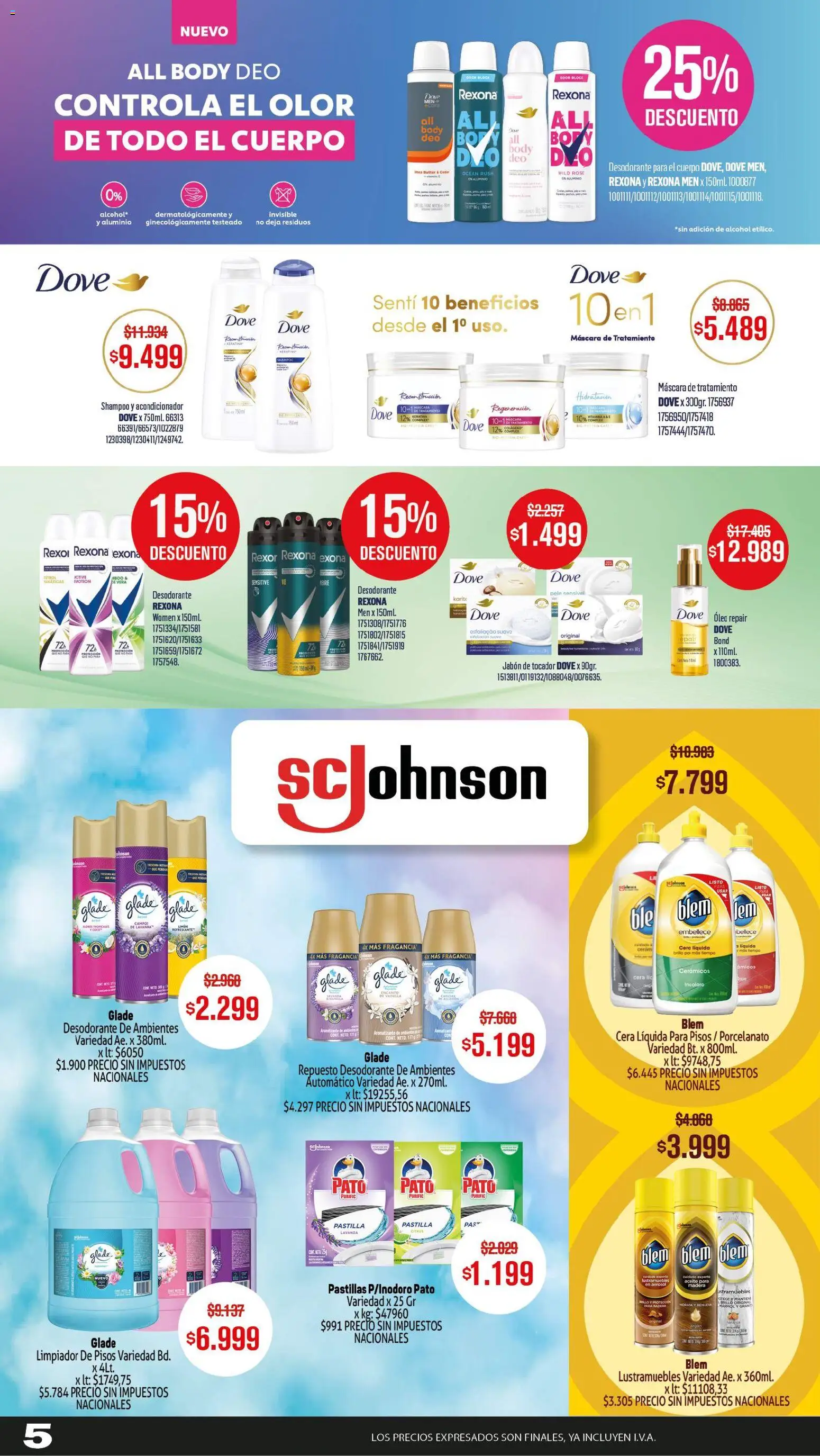 Makro Ofertas ALCANZA │ válido desde el 05.03.2026 | Página: 5 | Productos: Aceite, Acondicionador, Brillo, Jabón