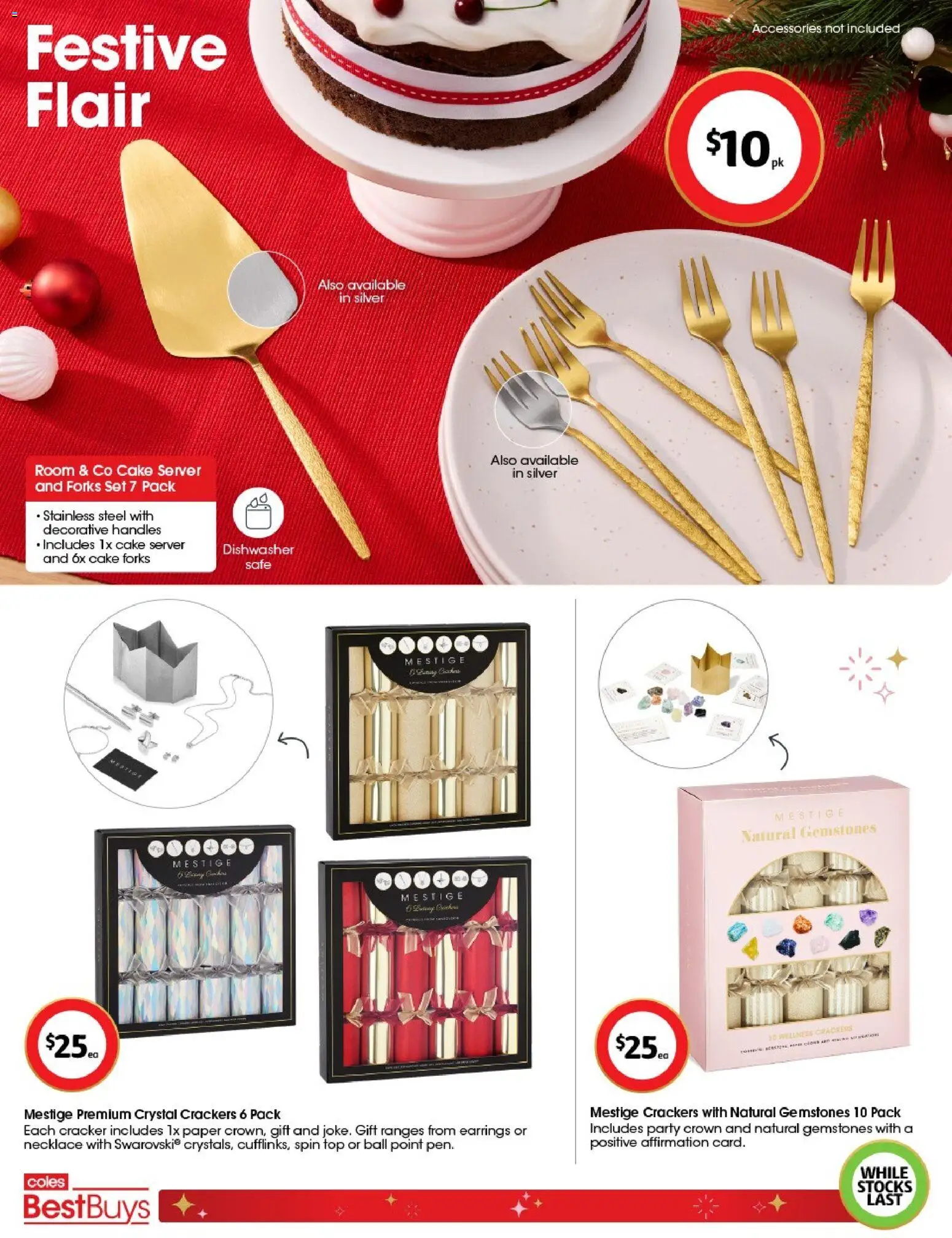 Coles catalogue - valid from 05.12.2025 | Page: 8 | Products: Earrings, Accessories, Safe, Dishwasher