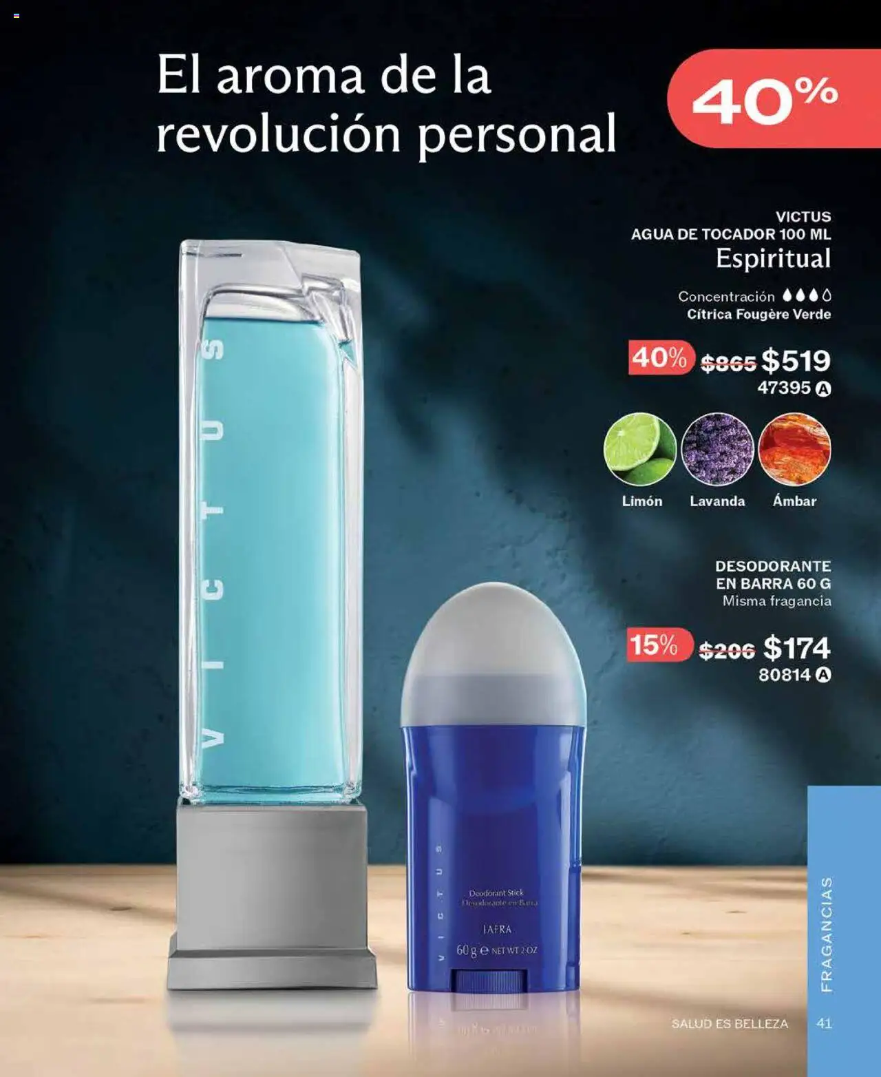 Nuevas ofertas de JAFRA válidas en toda la República Mexicana desde el 01.08.2025. ¡Encuentra las mejores ofertas en JAFRA - Catálogo! | Página: 41 | Productos: Desodorante, Limón, Barra, Fragancia