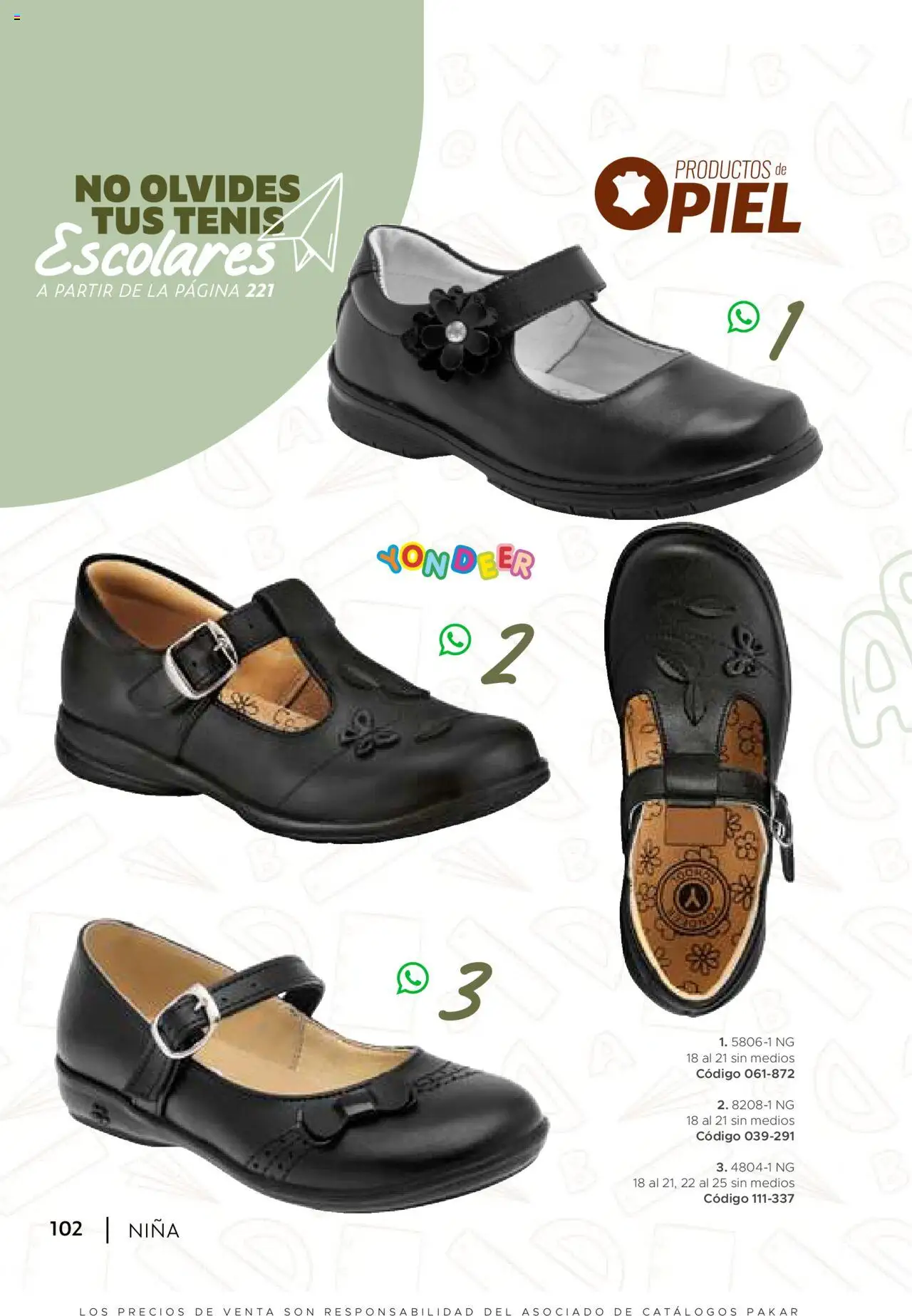 Nuevas ofertas de SC Pakar válidas en toda la República Mexicana desde el 24.07.2025. ¡Encuentra las mejores ofertas en SC Pakar - Catálogo Nina otoño / invierno! | Página: 102 | Productos: Tenis