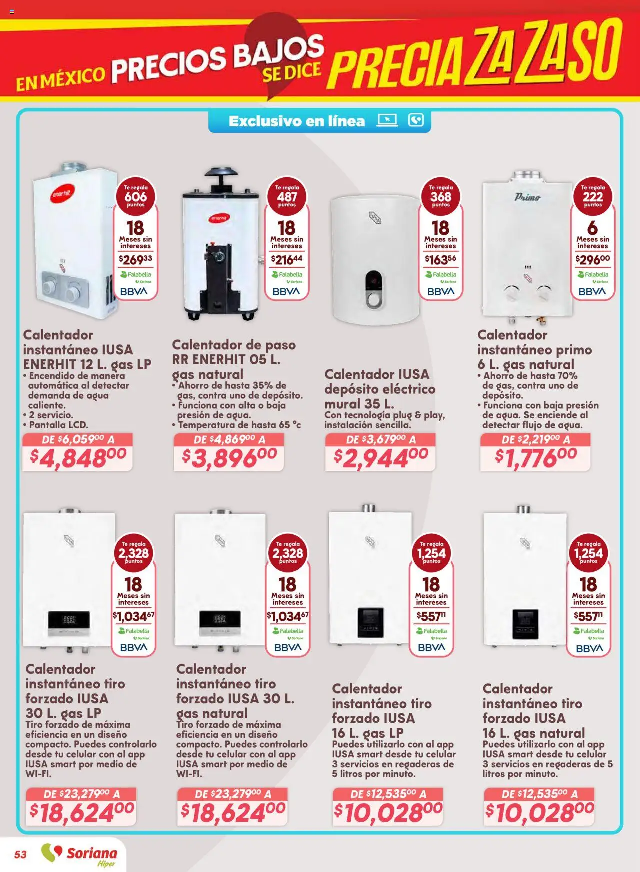 Nuevas ofertas de Soriana válidas en toda la República Mexicana desde el 14.08.2025. ¡Encuentra las mejores ofertas en Soriana - Preciazazaso Híper: Valle de México! | Página: 53 | Productos: Agua, Té