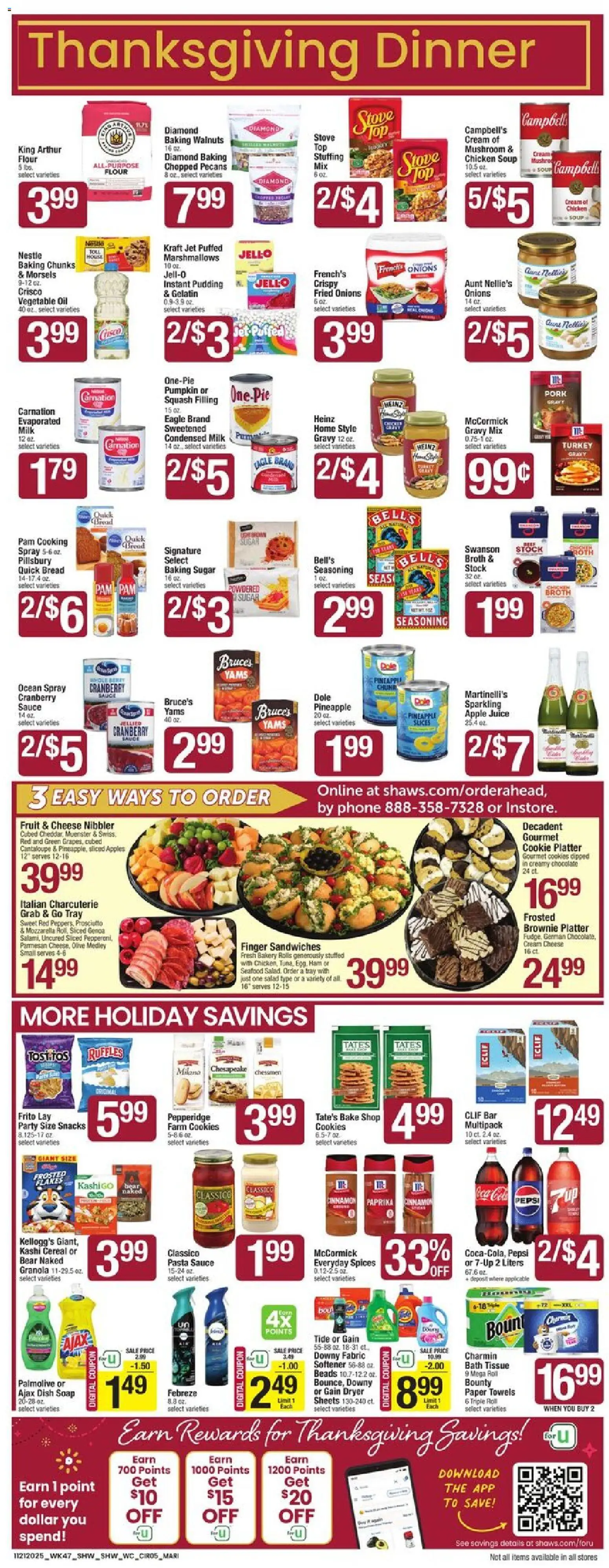 Shaw's Weekly Ad - MA - valid from 21.11.2025 | Page: 5 | Products: Bakery, Soap, Cream, Seafood