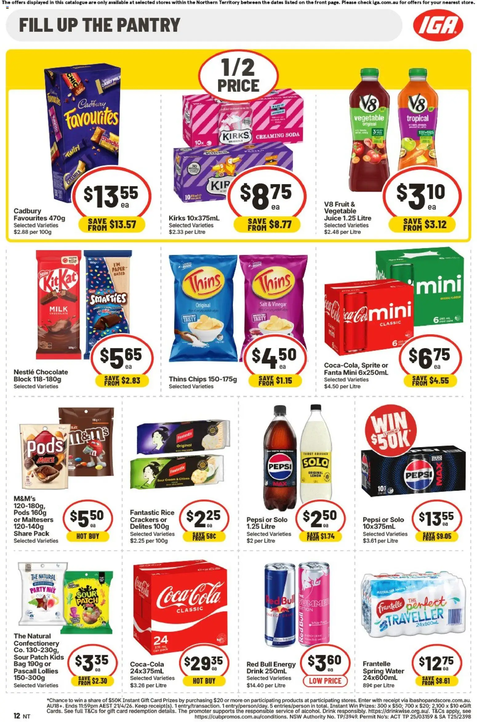 IGA catalogue - valid from 15.04.2026 | Page: 8 | Products: Crackers, Dairy, Rice, Pepsi