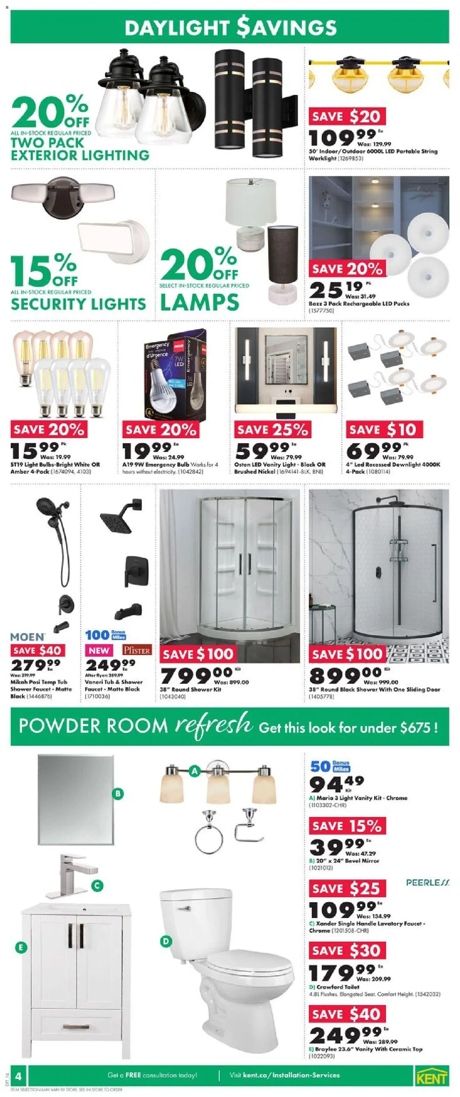 Kent flyer valid from 30.10.2025 | Page: 5 | Products: Powder, Shower, Mirror