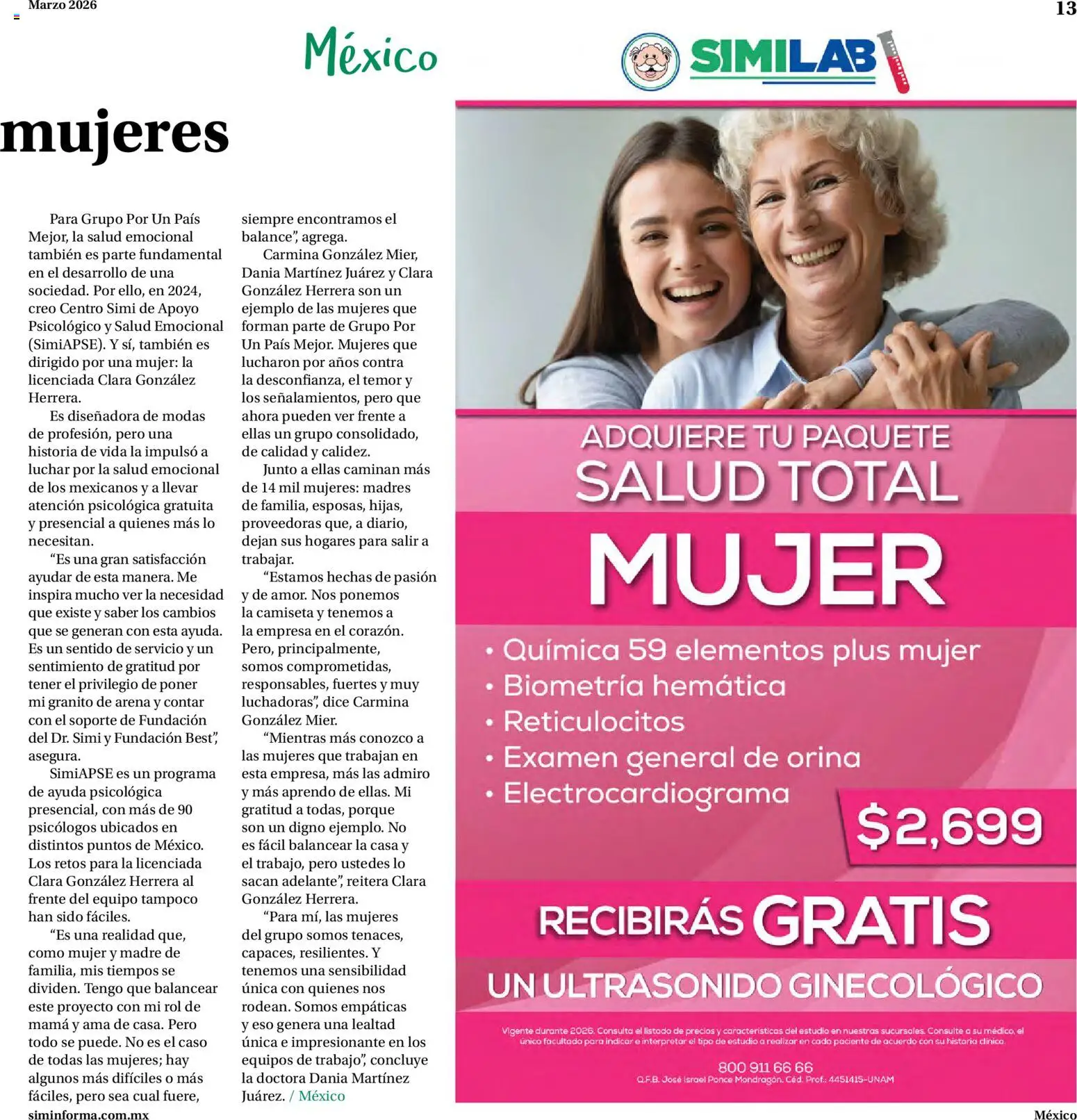 Nuevas ofertas de Farmacias Similares válidas en toda la República Mexicana desde el 01.03.2026. ¡Encuentra las mejores ofertas en Farmacias Similares catálogo! | Página: 13 | Productos: Camiseta