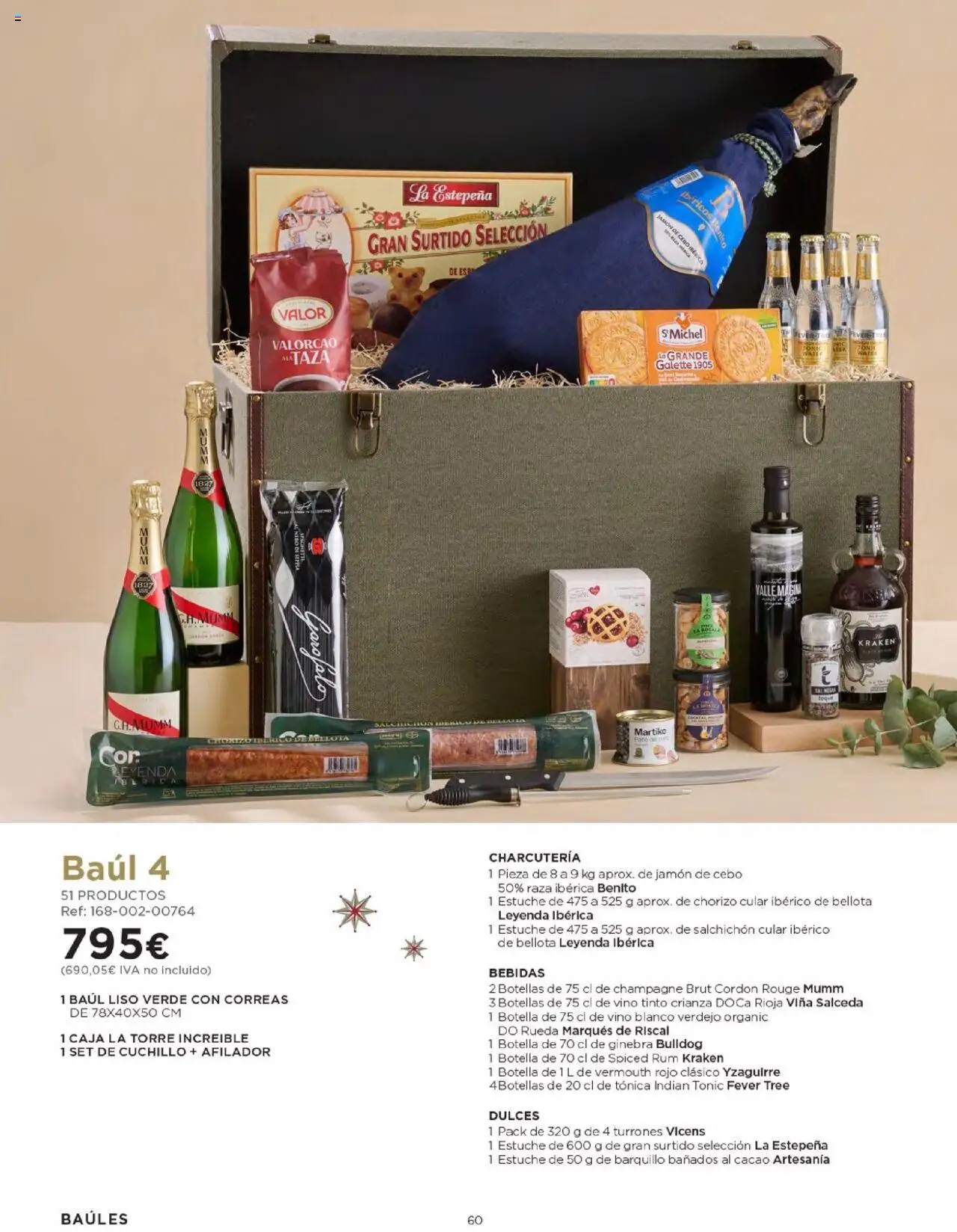 Nuevas ofertas de El Corte Inglés válidas en toda la República Mexicana desde el 03.10.2025. ¡Encuentra las mejores ofertas en El Corte Inglés - Catálogo Cestas Navidad 2025! | Página: 60 | Productos: Estuche, Jamón, Ginebra, Caja