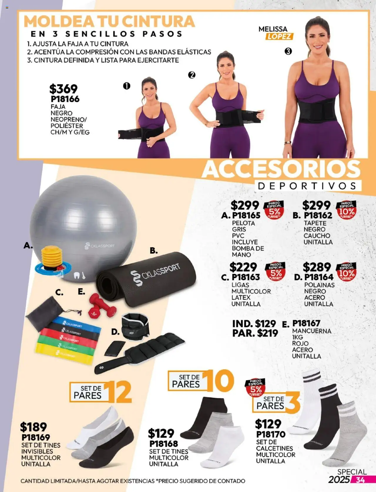 Nuevas ofertas de Cklass válidas en toda la República Mexicana desde el 25.08.2025. ¡Encuentra las mejores ofertas en Cklass - Catálogo Sportweek! | Página: 35 | Productos: Pelota, Tapete, Faja