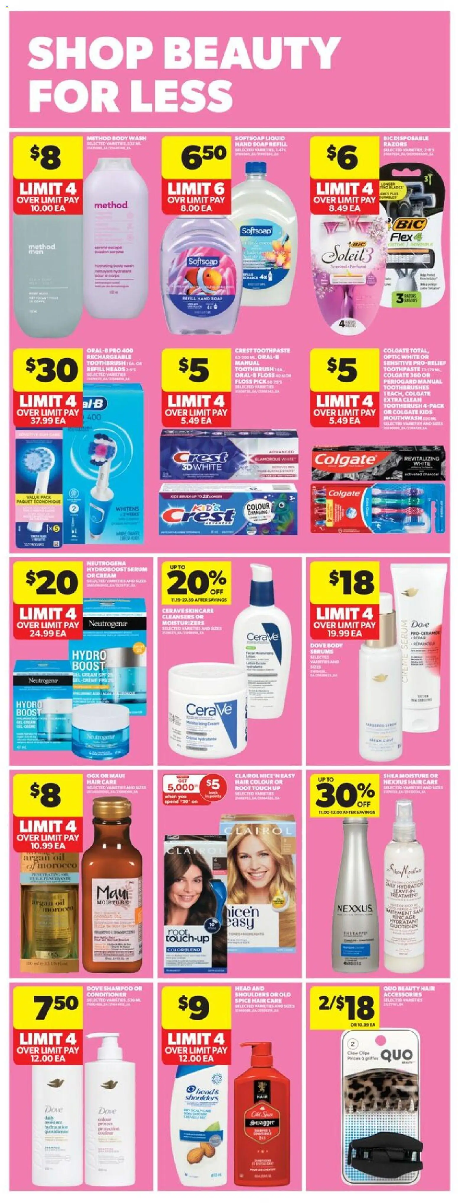Real Canadian Superstore flyer valid from 23.10.2025 | Page: 28 | Products: Cream, Conditioner, Body wash, Oil