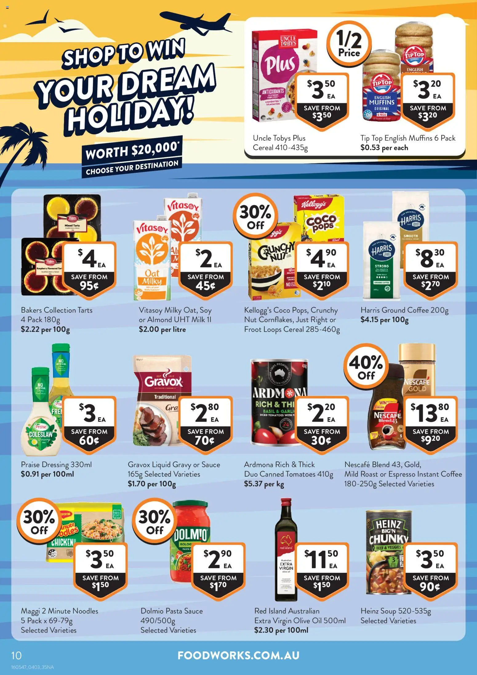 Foodworks catalogue - valid from 04.03.2026 | Page: 10 | Products: Muffins, Beef, Pasta, Soup