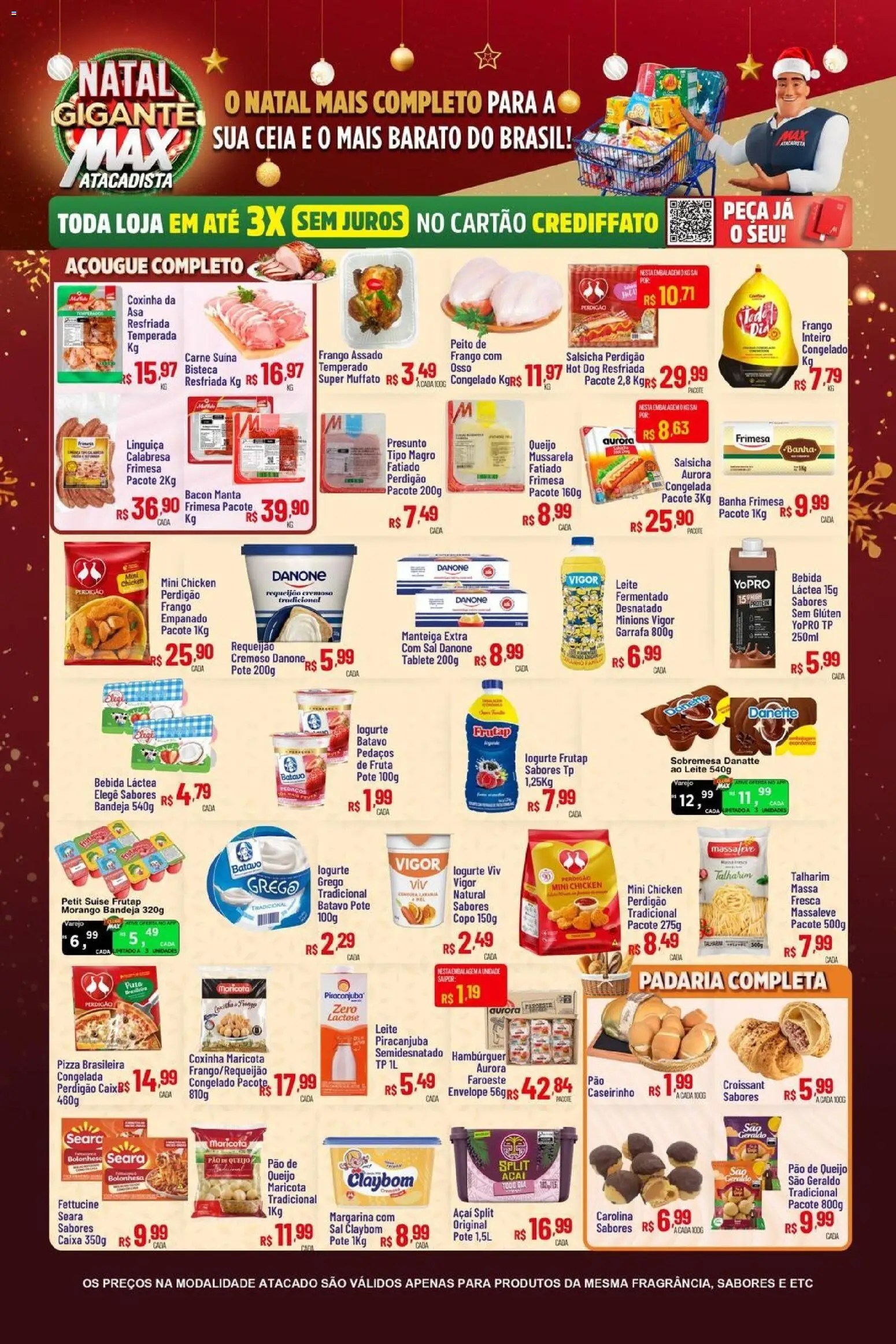 Max Atacadista Folheto - válido de 17.11.2025 | Página: 6 | Produtos: Talharim, Caixa, Massa, Mussarela