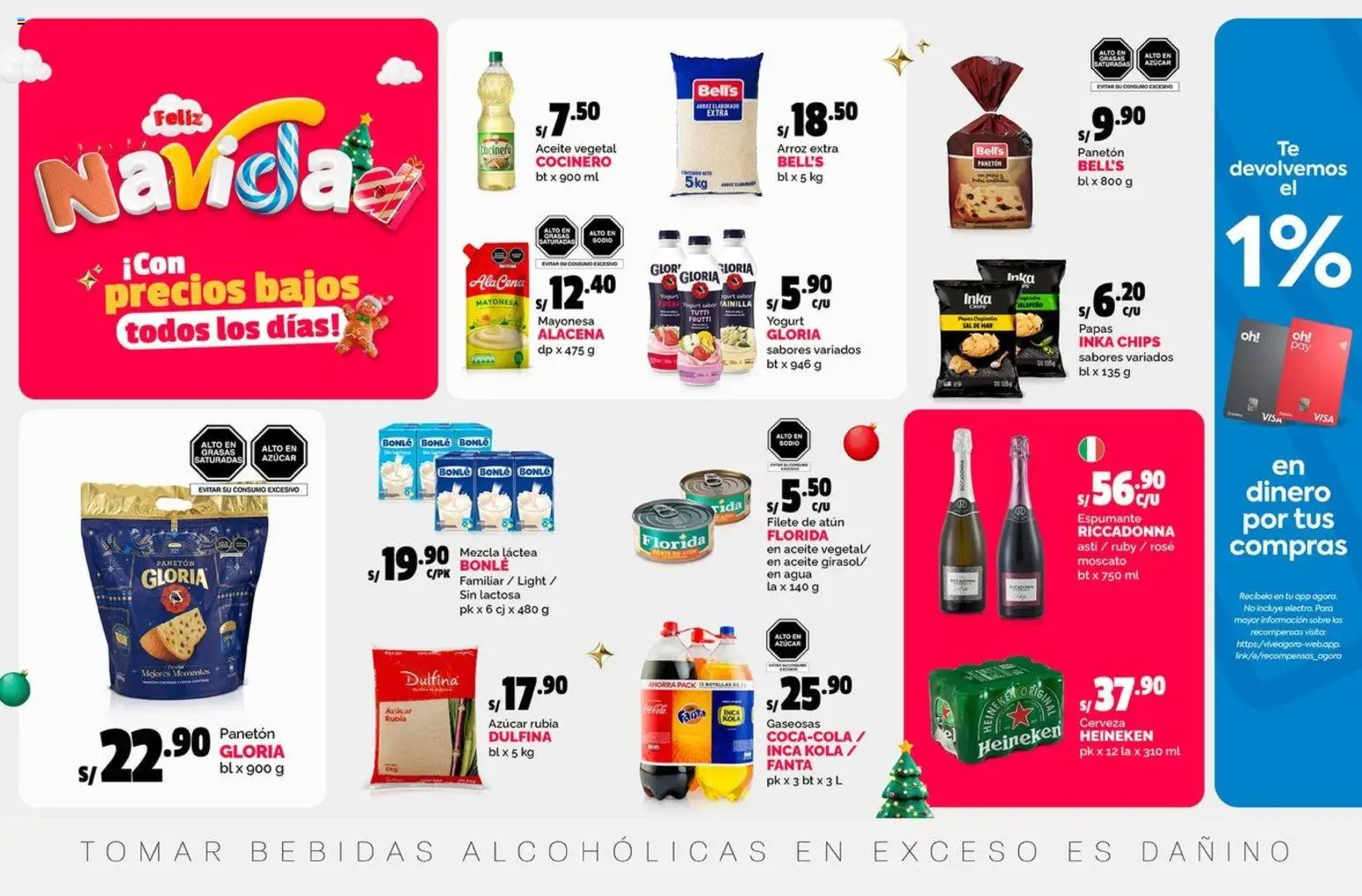 Catálogo Plaza Vea válido desde 05.12.2025 | Página: 1 | Productos: Aceite, Arroz, Gaseosas, Papas