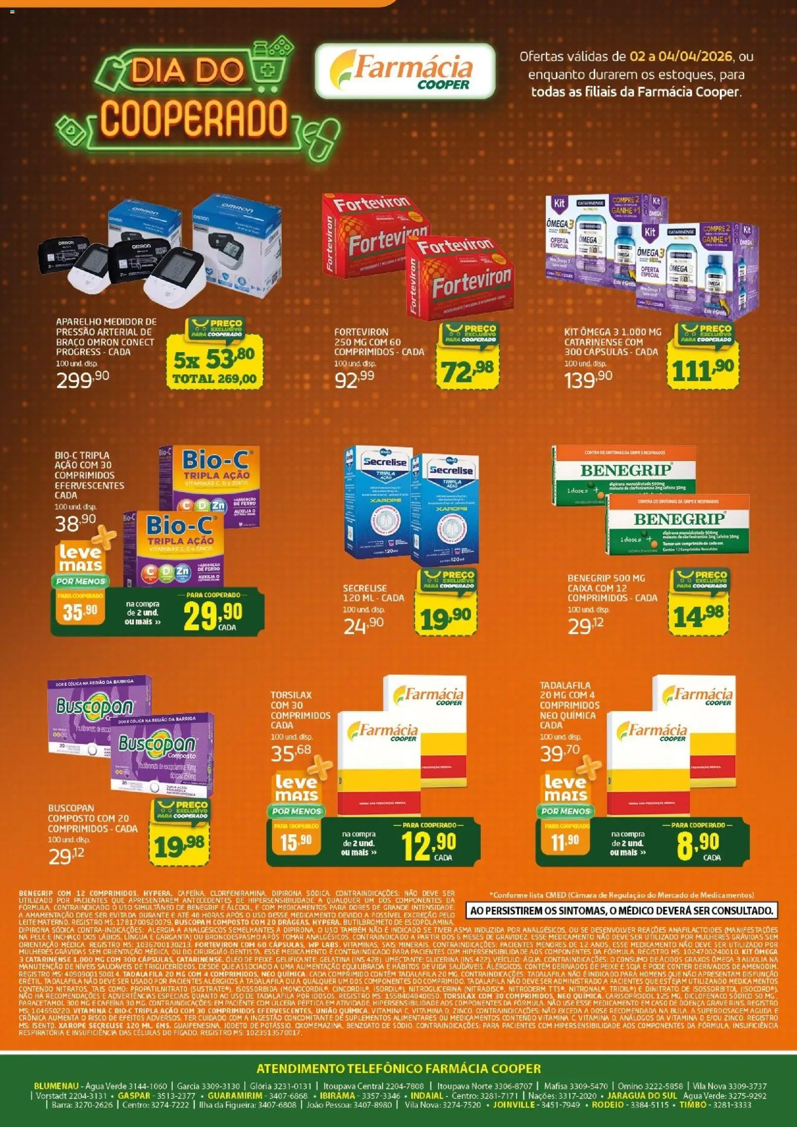 Cooper Folheto - válido de 02.04.2026 | Página: 2 | Produtos: Ômega 3, Óleo, Xarope, Vitamina d