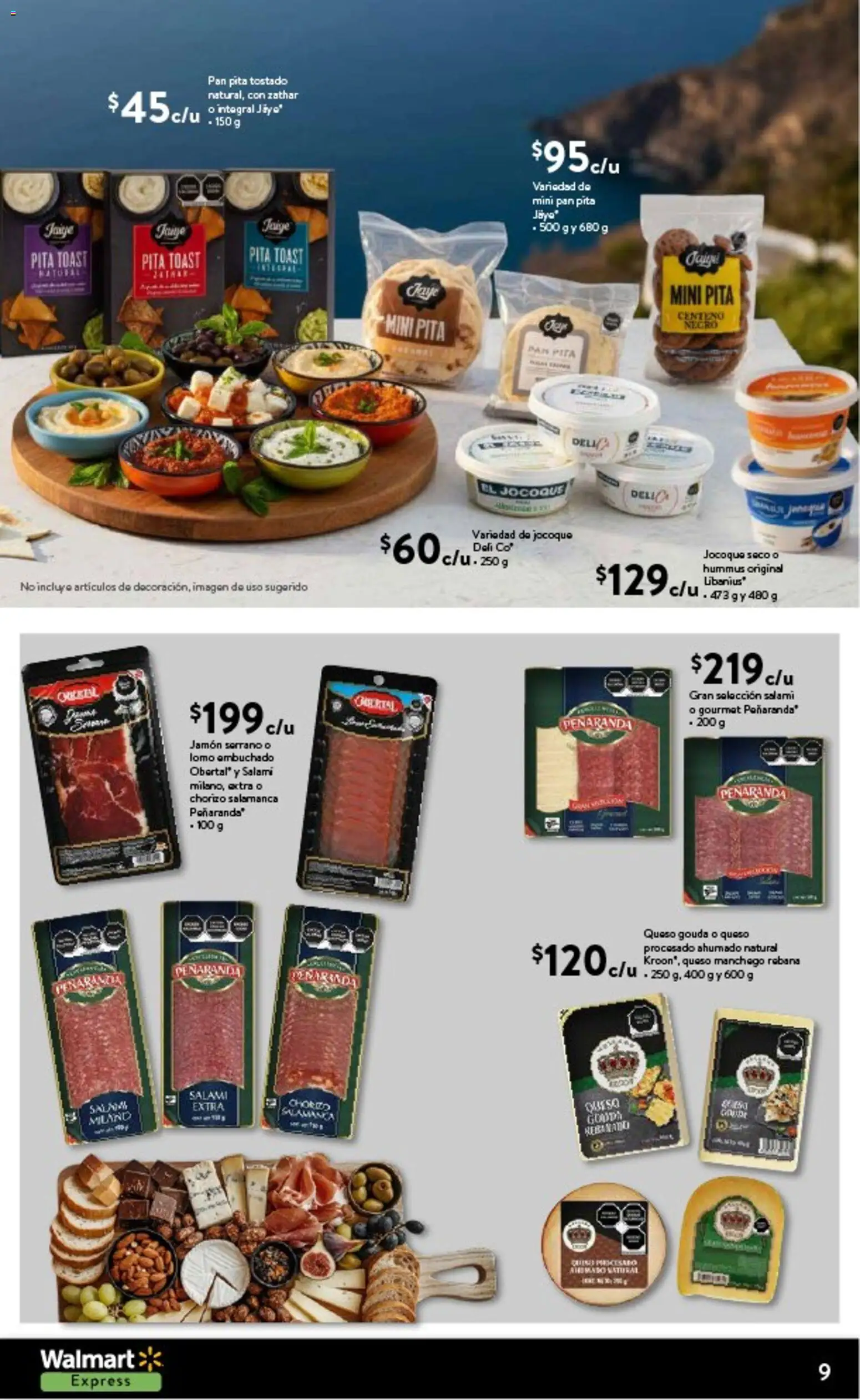 Nuevas ofertas de Walmart Express válidas en toda la República Mexicana desde el 12.02.2026. ¡Encuentra las mejores ofertas en Walmart Express folleto La frescura de temporada a precios bajos! | Página: 9 | Productos: Pan, Jamón, Chorizo, Salami