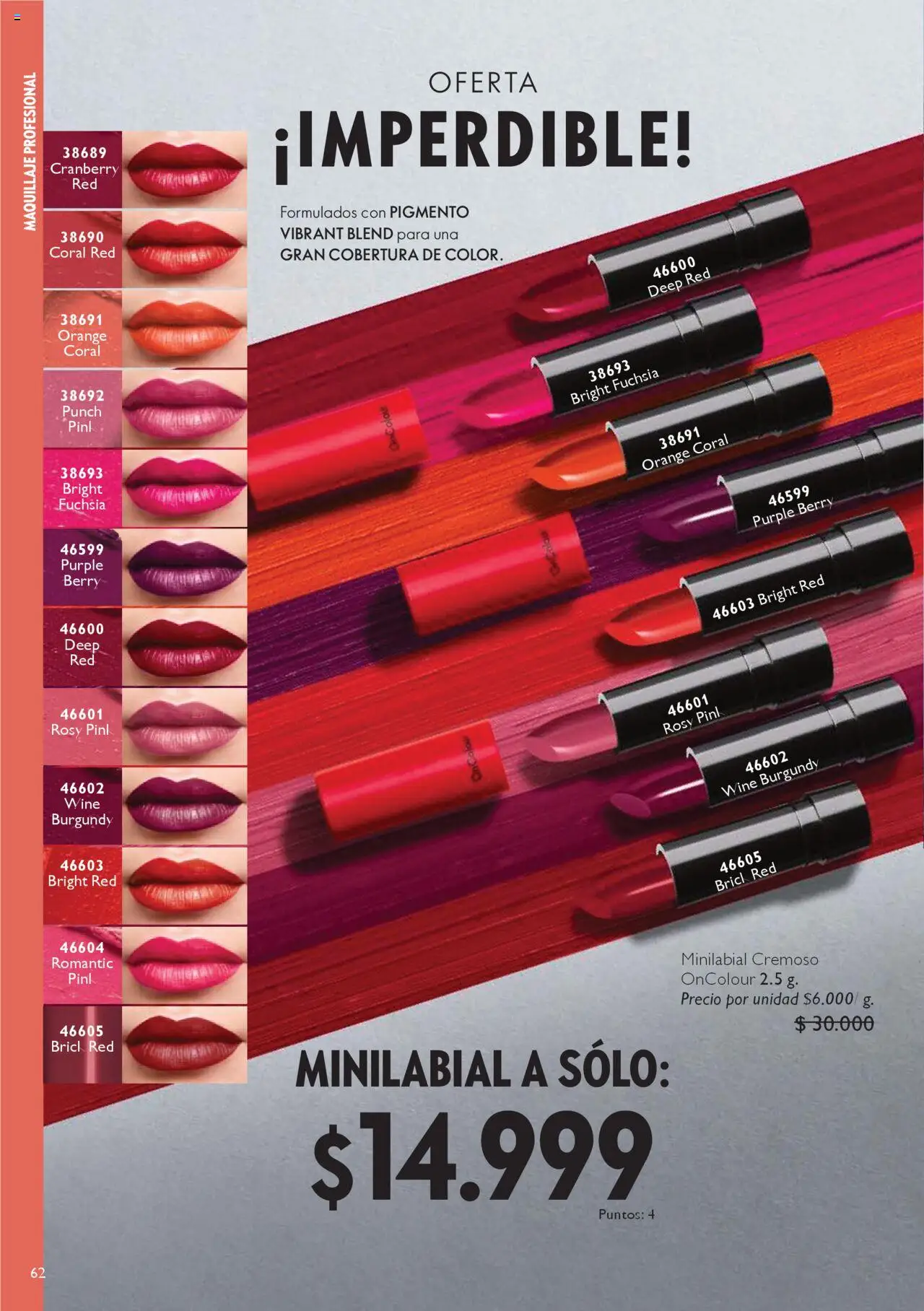 Oriflame revista - valida desde el 04.10.2025 | Página: 62 | Productos: Maquillaje