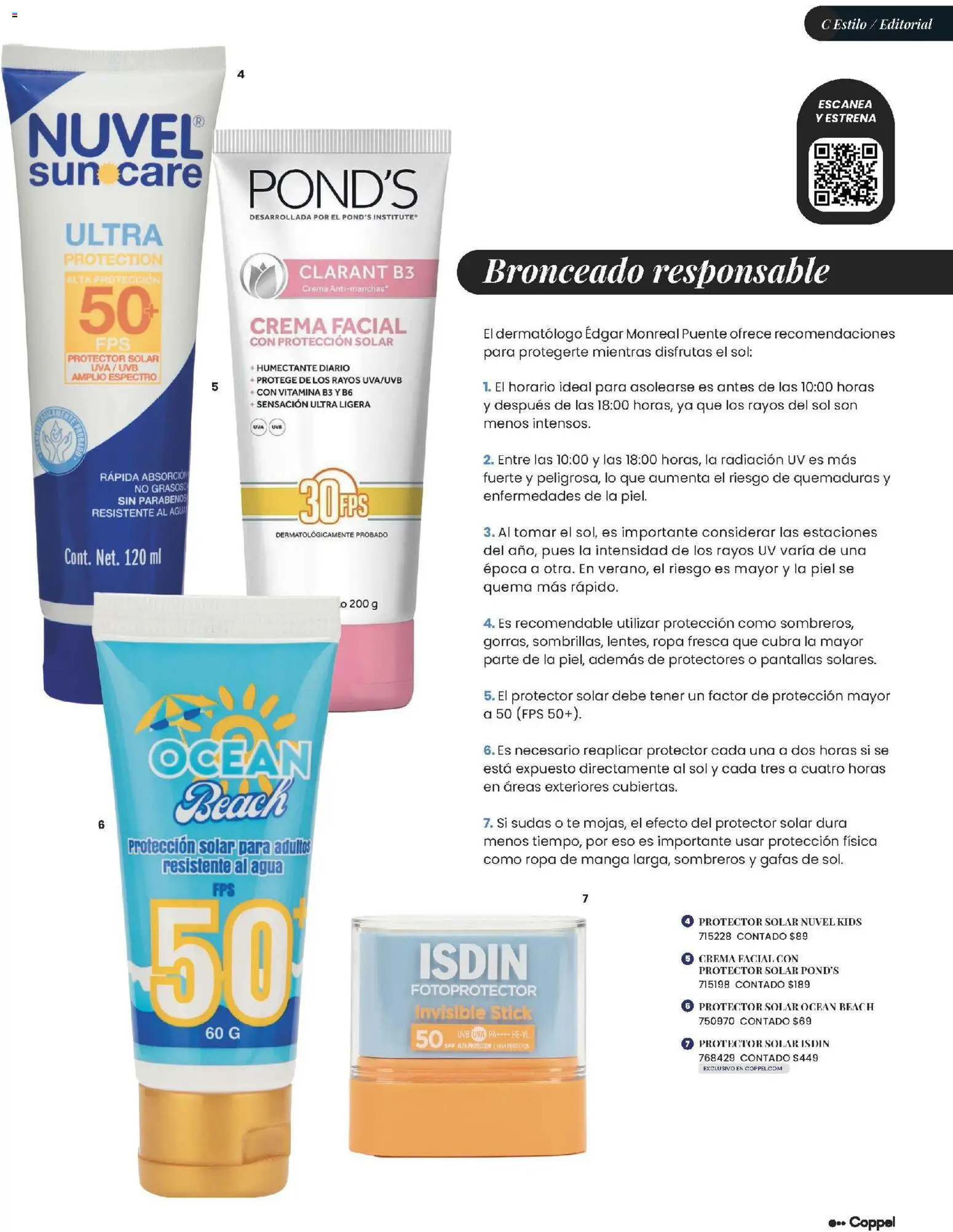 Nuevas ofertas de Coppel válidas en toda la República Mexicana desde el 01.03.2026. ¡Encuentra las mejores ofertas en Coppel catálogo ! | Página: 43 | Productos: Crema, Manga, Ropa, Protector solar