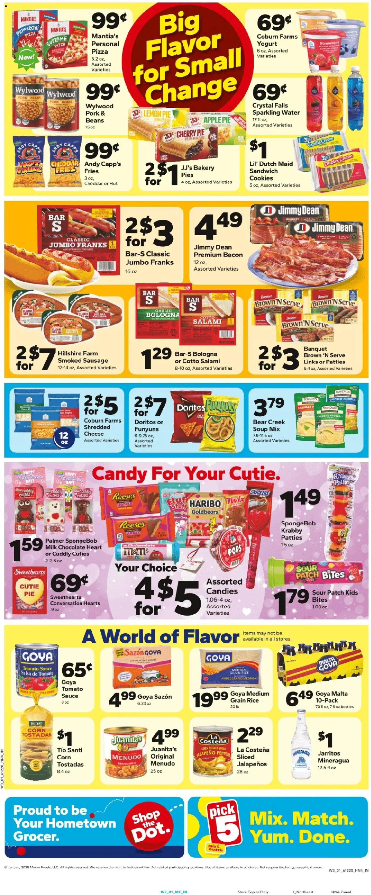 Save a Lot Weekly Ad - valid from 21.01.2026 | Page: 2 | Products: Jalapeno peppers, Chocolate, Sausage, Cherry Pie