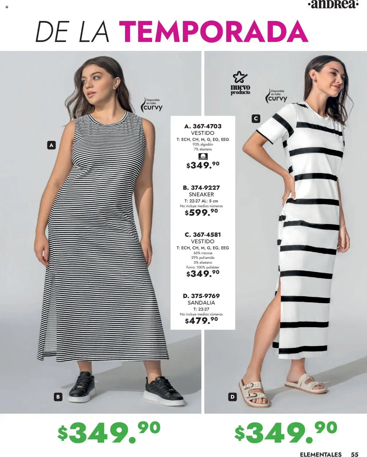 Nuevas ofertas de Andrea válidas en toda la República Mexicana desde el 25.05.2025. ¡Encuentra las mejores ofertas en Andrea - Catálogo Vestir Exterior! | Página: 55 | Productos: Algodón, Vestido