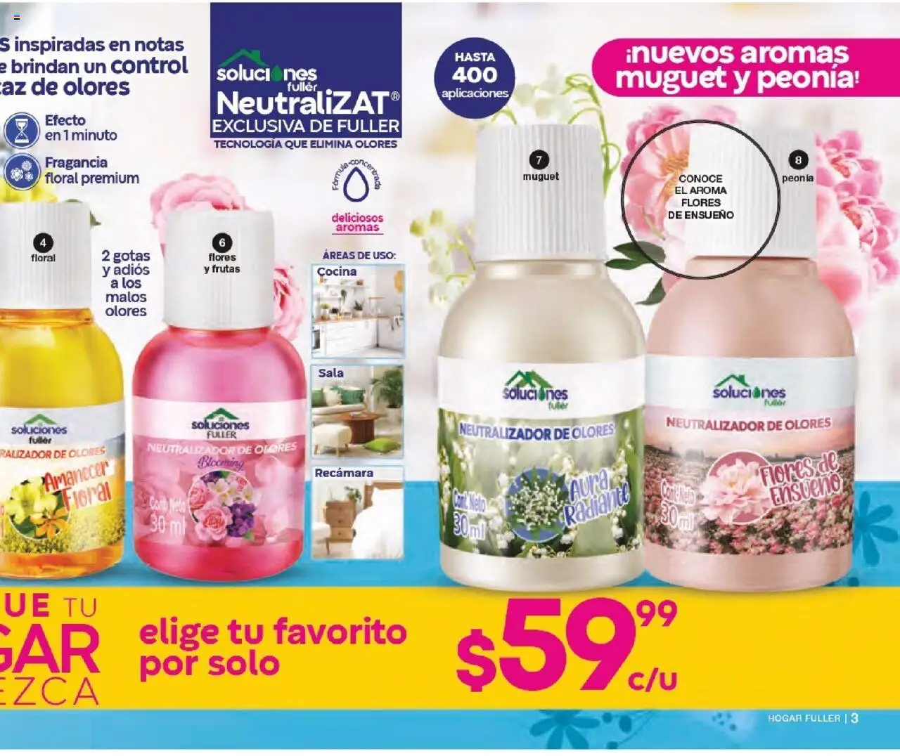 Nuevas ofertas de Fuller válidas en toda la República Mexicana desde el 17.09.2025. ¡Encuentra las mejores ofertas en Fuller - Campaña 12 2025! | Página: 3 | Productos: Radiante, Cocina, Fragancia