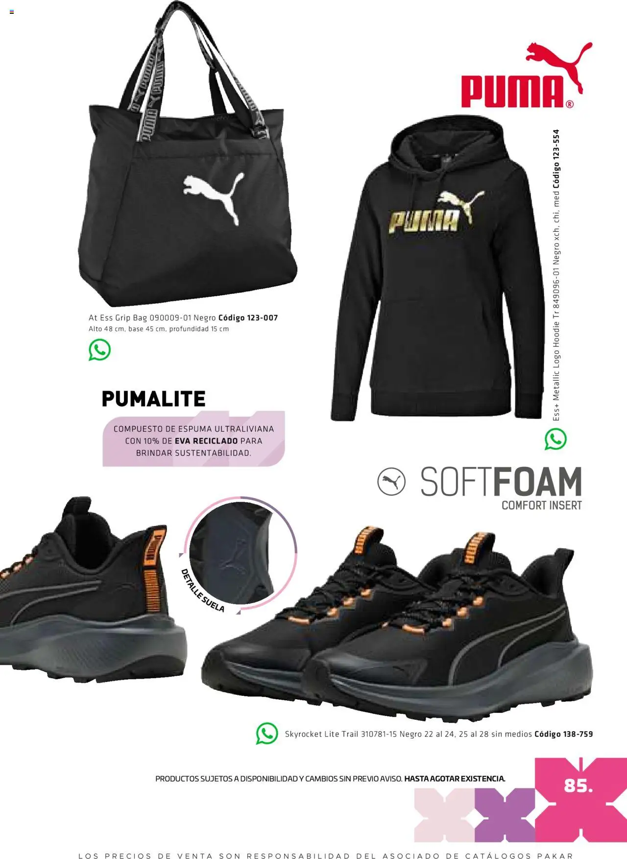 Nuevas ofertas de SC Pakar válidas en toda la República Mexicana desde el 29.08.2025. ¡Encuentra las mejores ofertas en SC Pakar - Catálogo Otoño Women! | Página: 85 | Productos: Espuma