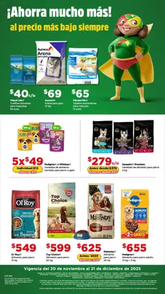 Vista previa de Bodega Aurrerá folleto Ahorra mucho más, nuevo folleto de la tienda, válido en México a partir del 20.11.2025