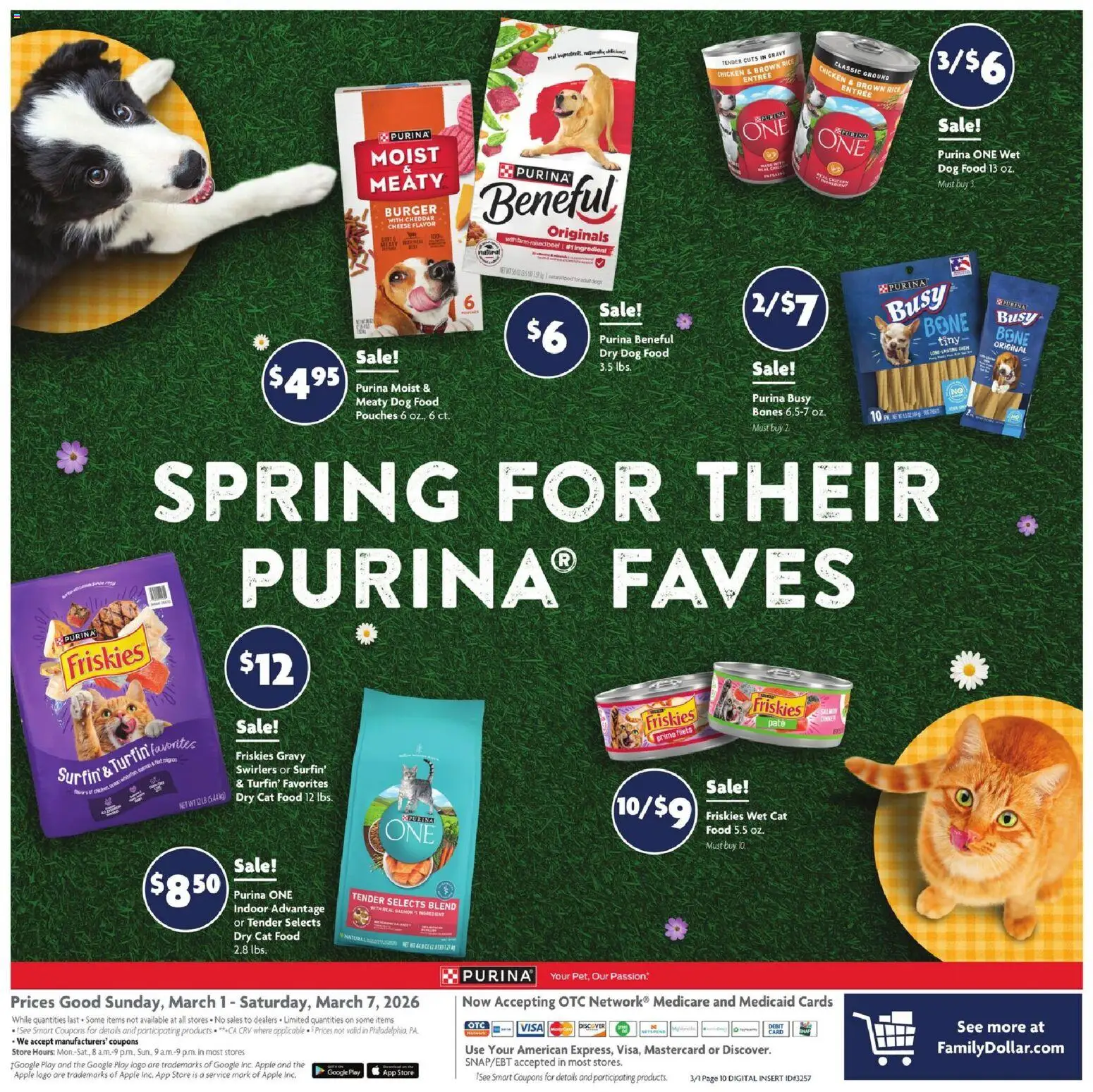 Family Dollar Current Ad - TX - valid from 01.03.2026 | Page: 14 | Products: Dog Food, Cat Food, Cheese, Rice
