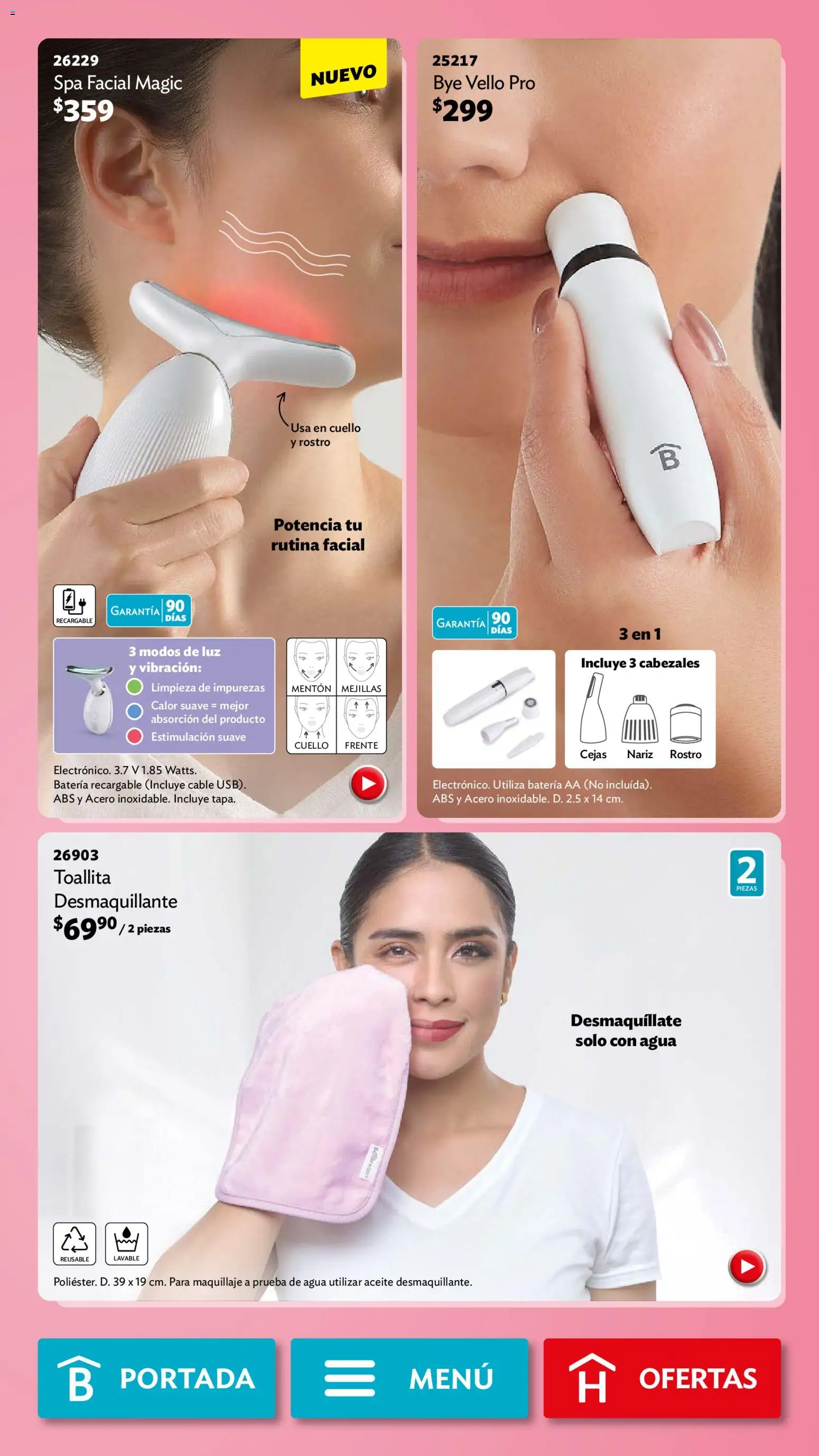 Nuevas ofertas de Betterware válidas en toda la República Mexicana desde el 04.05.2026. ¡Encuentra las mejores ofertas en Betterware campaña 5 2026! | Página: 27 | Productos: Agua, Cable, Batería, Maquillaje