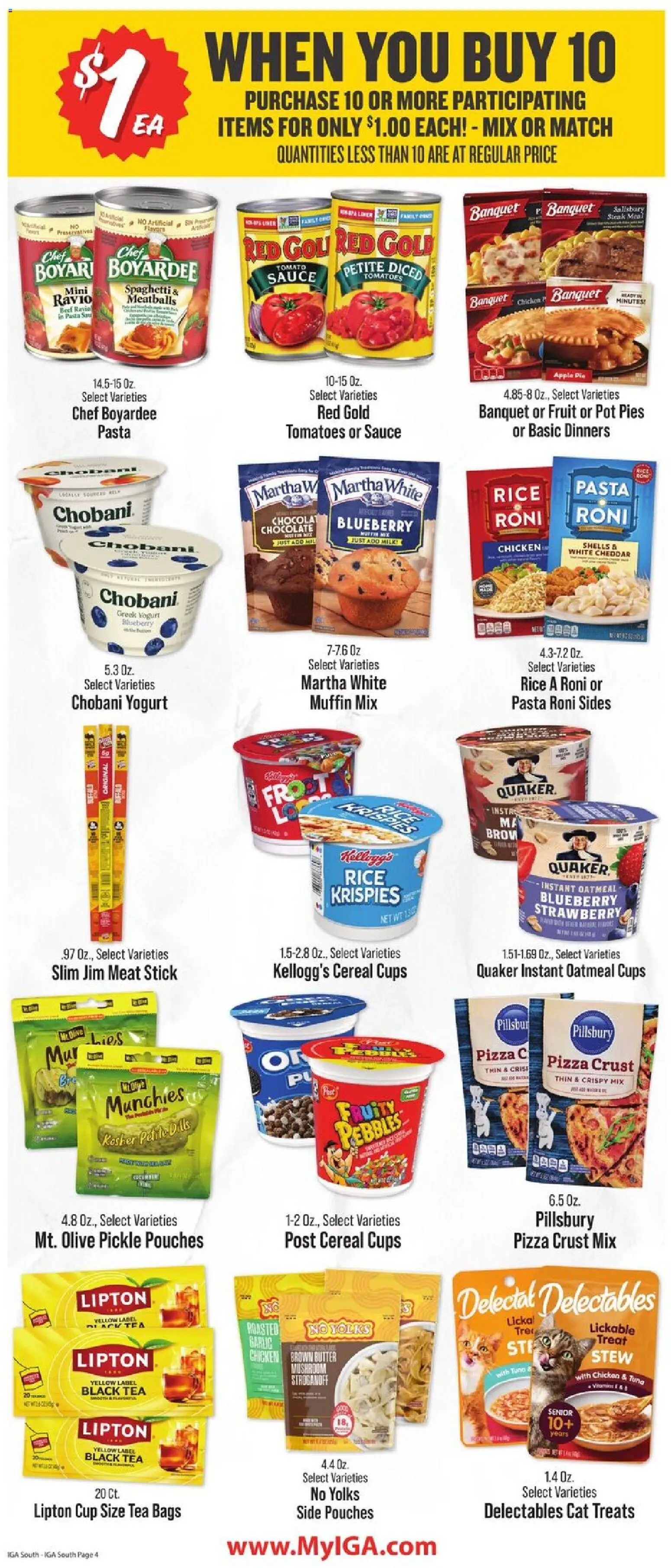 IGA Weekly Ad - valid from 15.04.2026 | Page: 5 | Products: Tomatoes, Beef, Sauce, Muffin