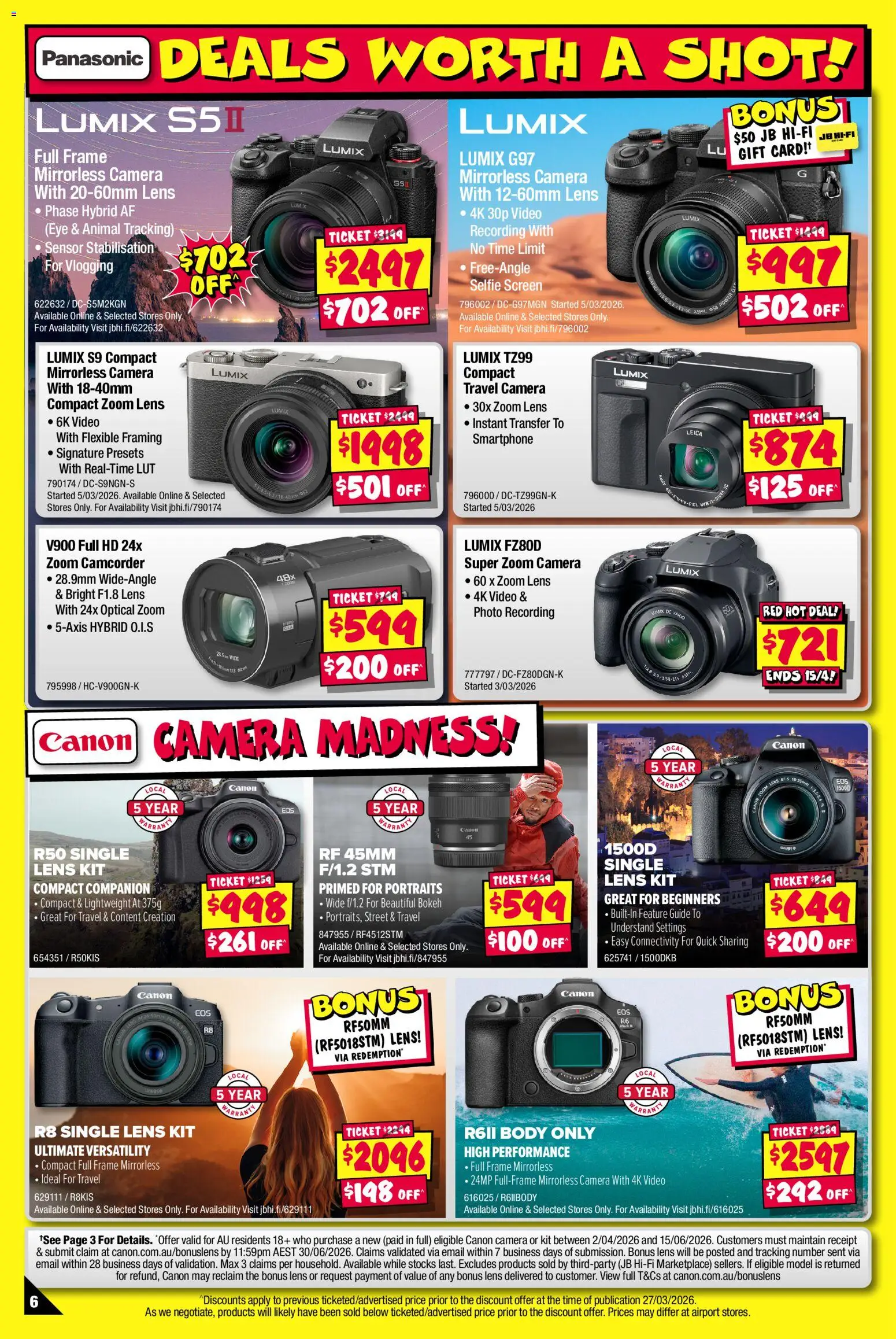 JB Hi-Fi catalogue - valid from 02.04.2026 | Page: 6 | Products: Smartphone, Camera, Screen