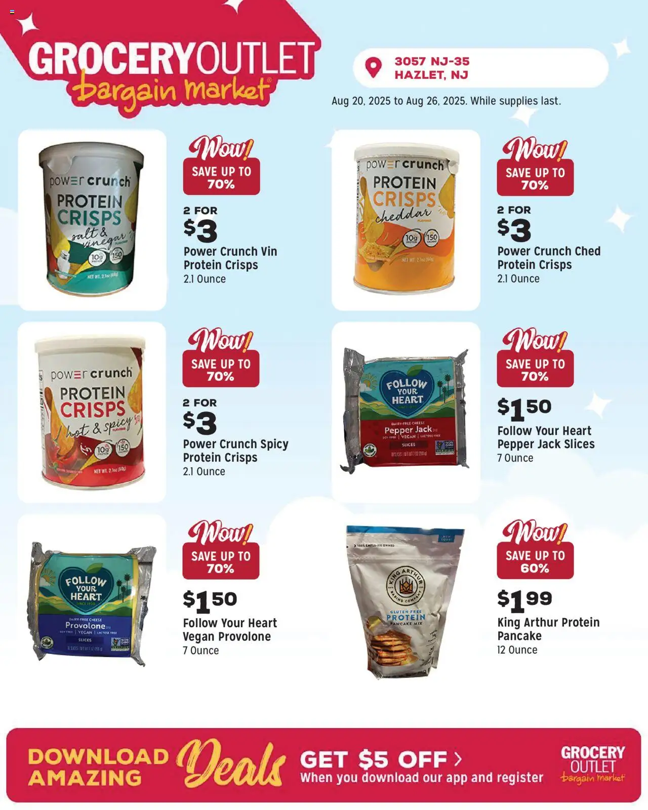 Grocery Outlet Weekly Ad - valid from 20.08.2025 | Page: 3 | Products: Vinegar, Cheese, Salt, Pepper