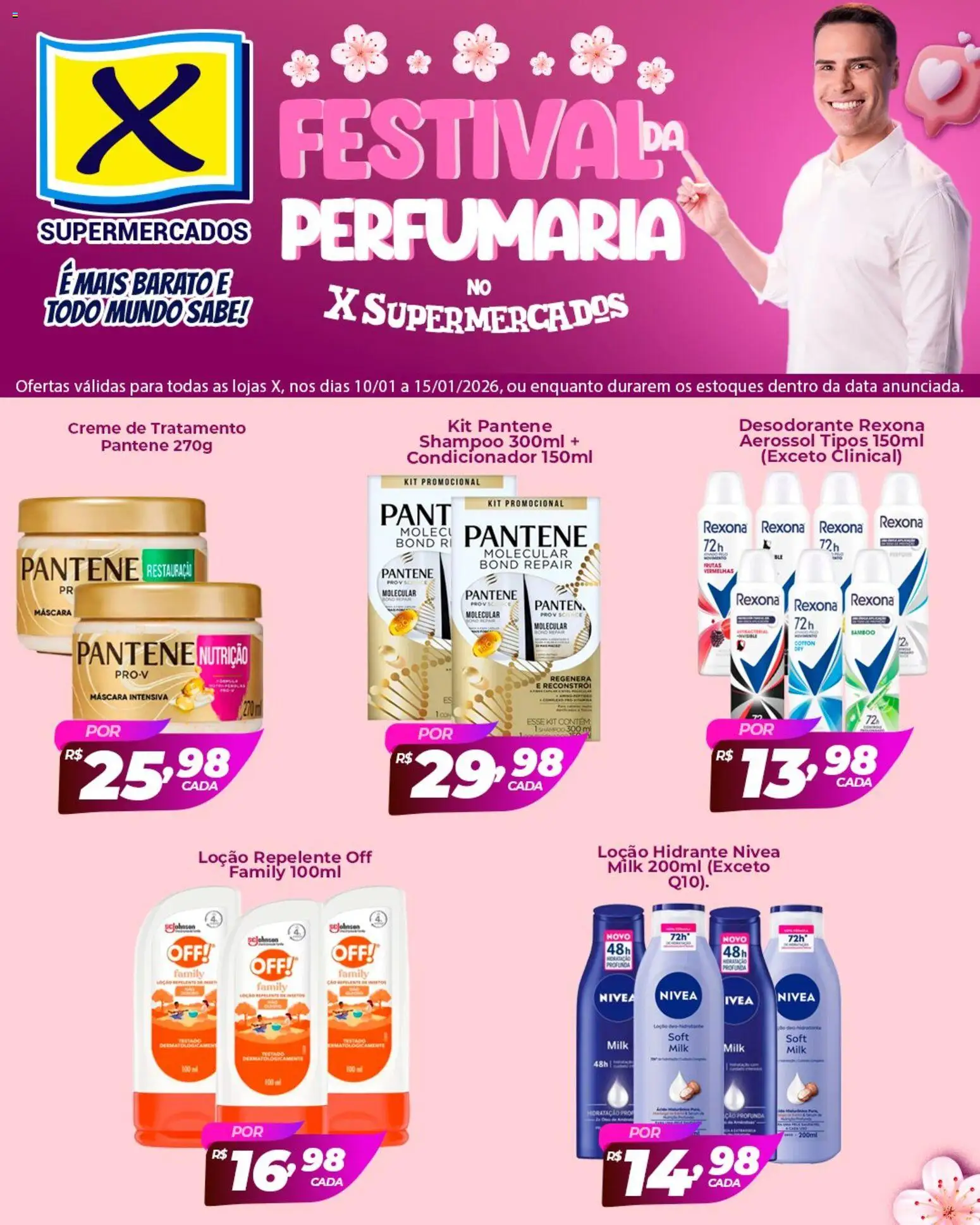 X Supermercados Folheto - válido de 10.01.2026 | Página: 2 | Produtos: Condicionador, Desodorante, Creme, Repelente