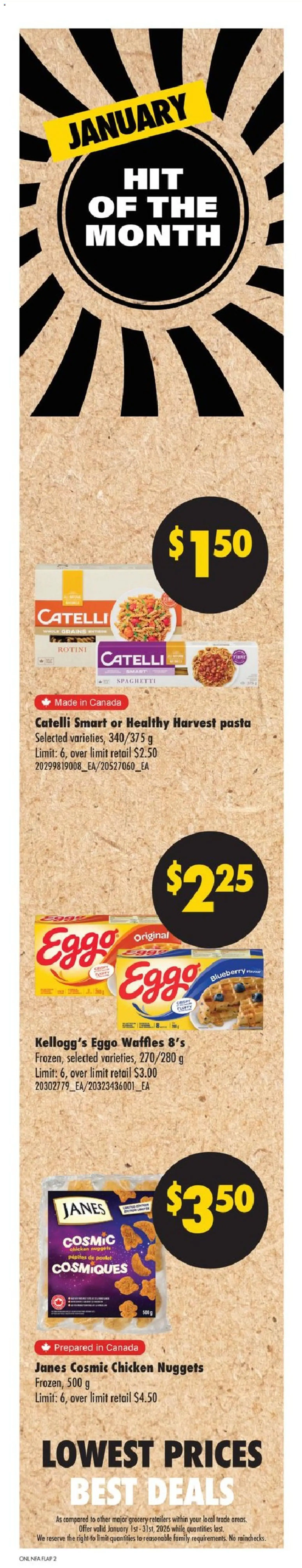 No Frills flyer valid from 08.01.2026 | Page: 8 | Products: Pasta, Chicken